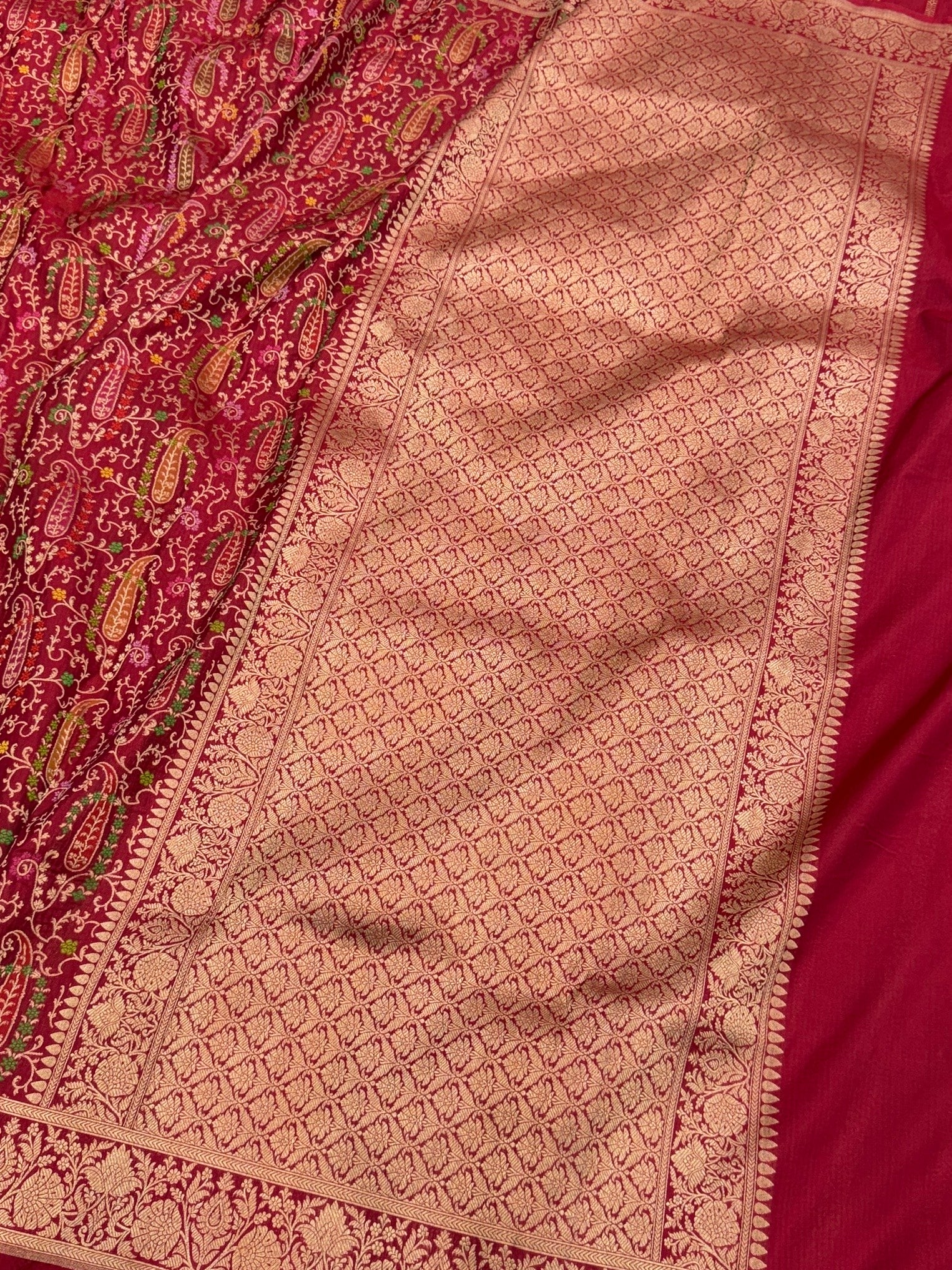 Banarasi Tilfi Minakari Pure Katan Silk Saree