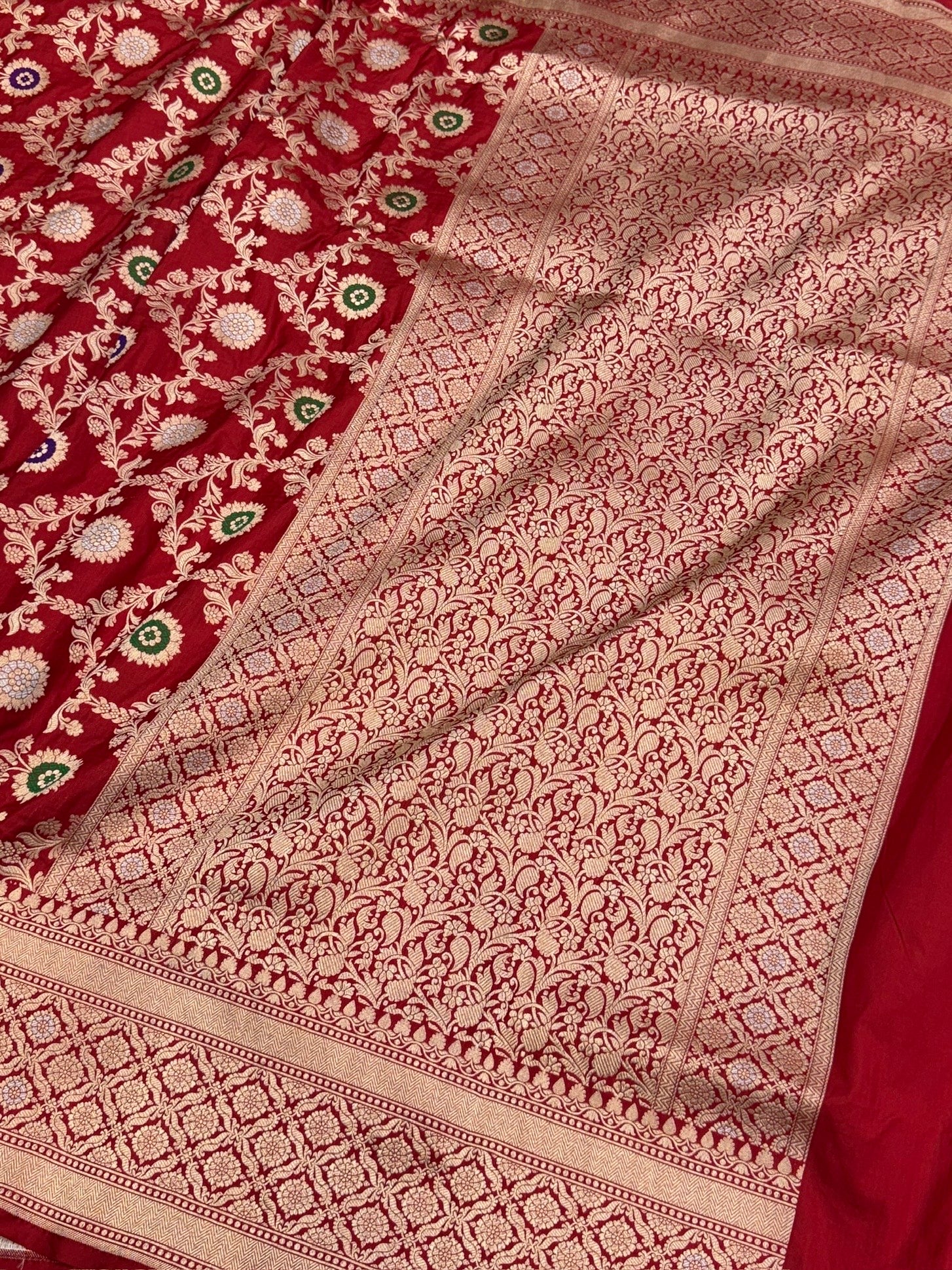 Banarasi Minakari Pure Katan Silk Saree