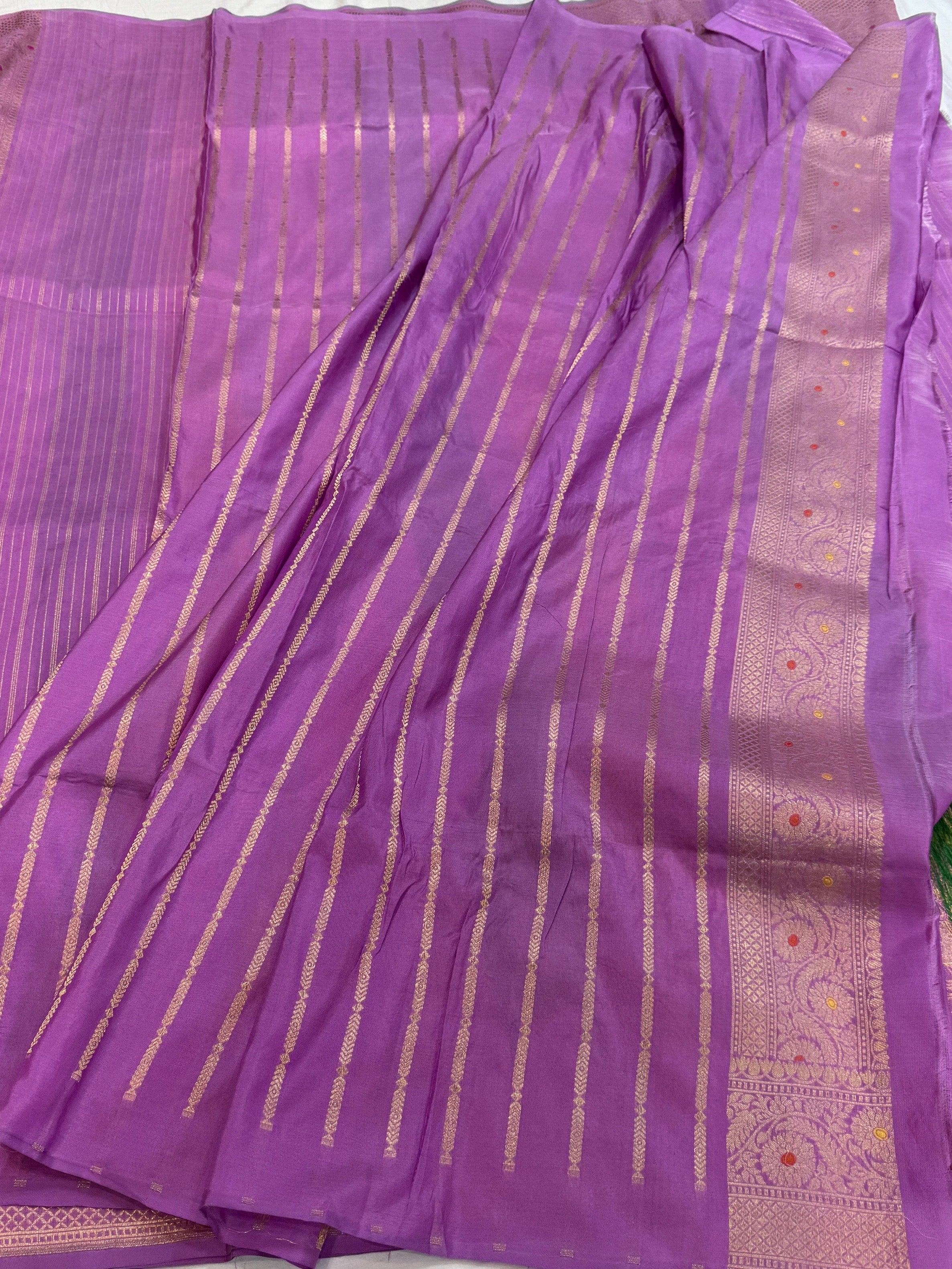 Multicolour Banarasi Pure Silk Saree – Cutwork Weave in 100% Pure Katan Silk