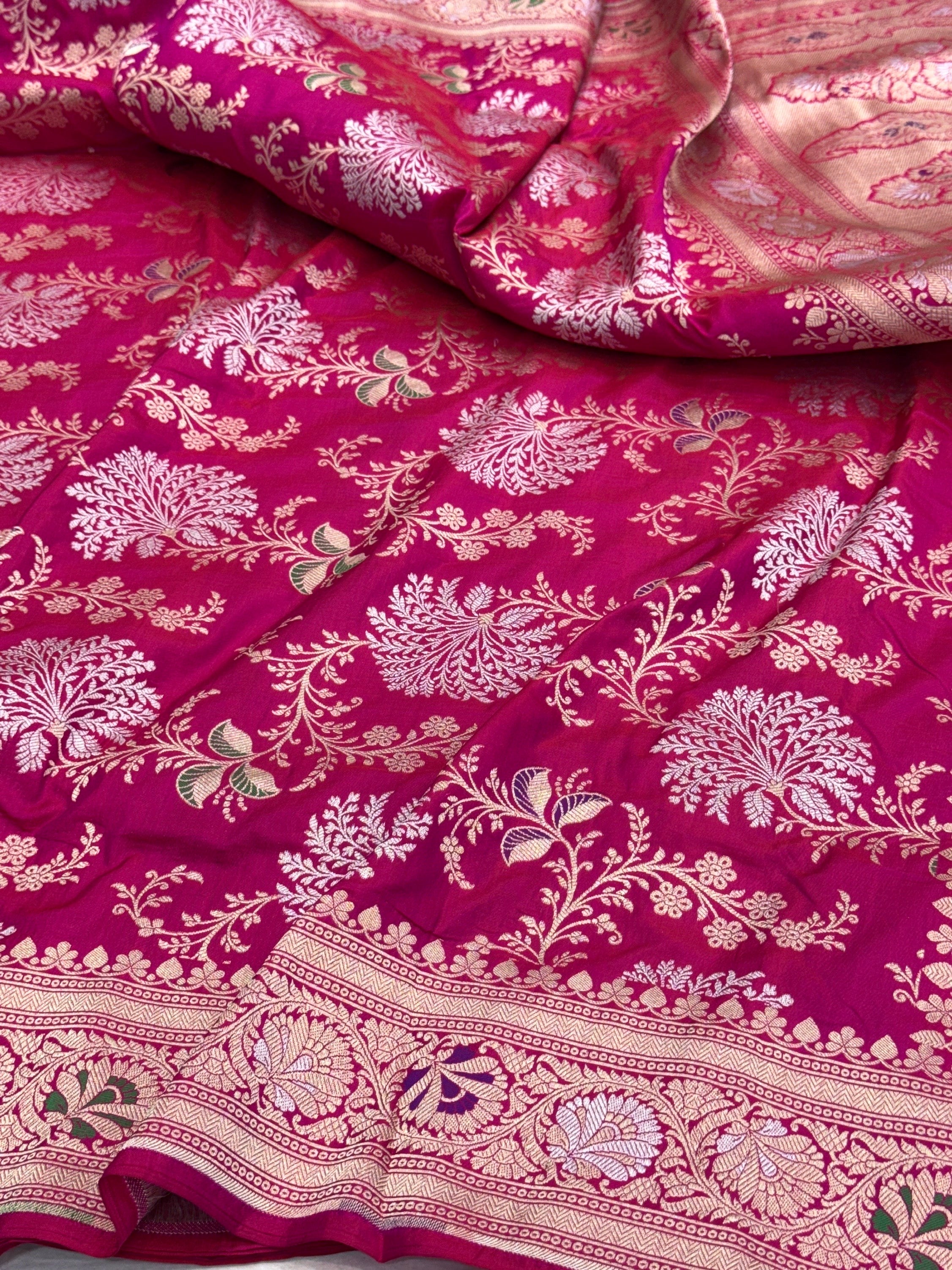 Banarasi Minakari Pure Katan Silk Saree