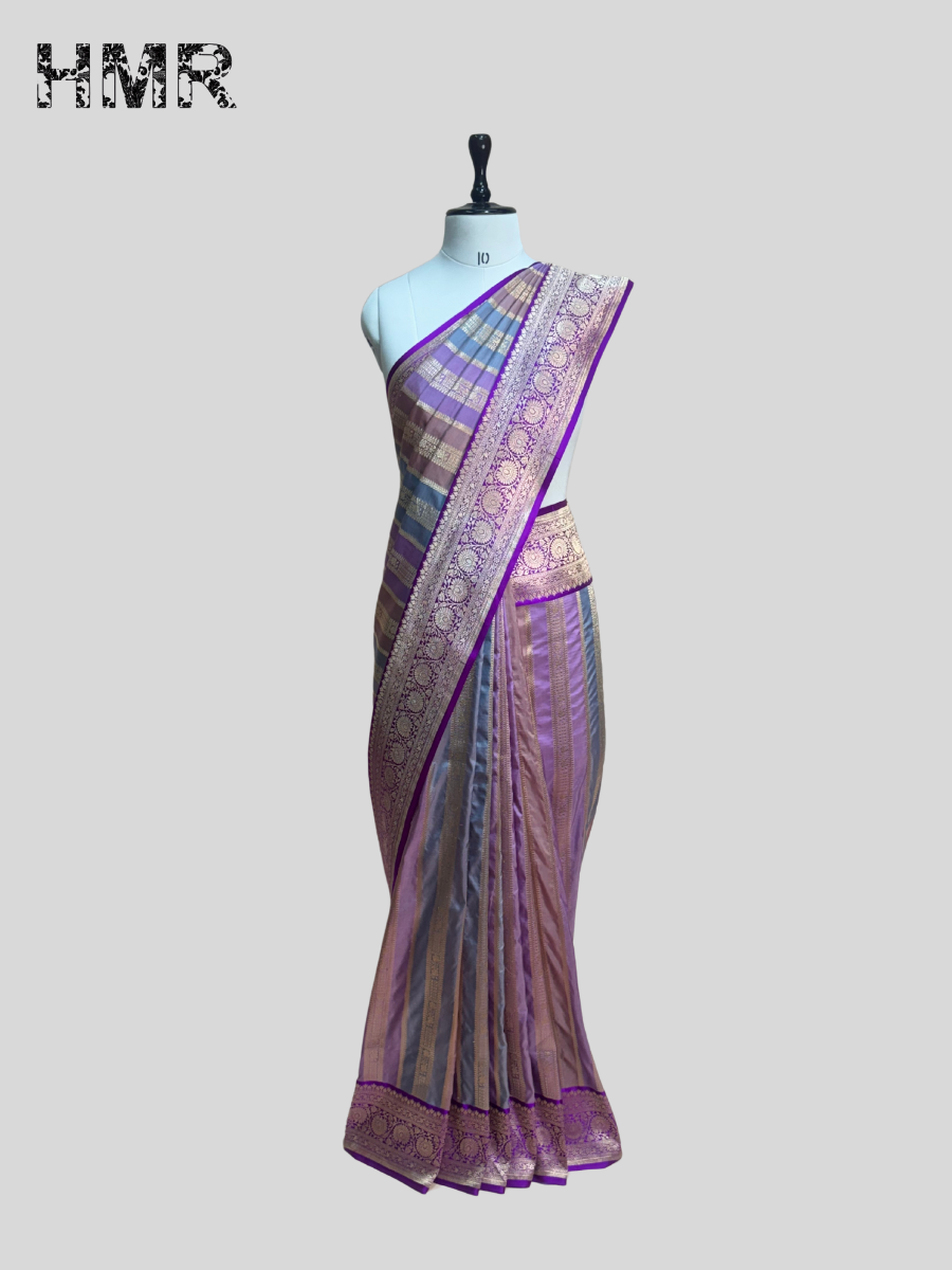 Multicolour Banarasi Pure Katan Silk Saree