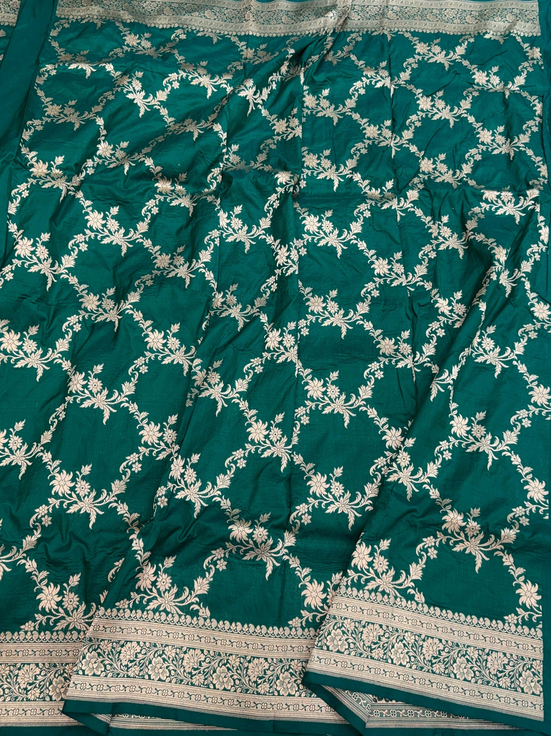 Banarasi Pure Katan Silk Saree | Pure Silk | Cutwork Technique | Banarasi Katan Silk Saree