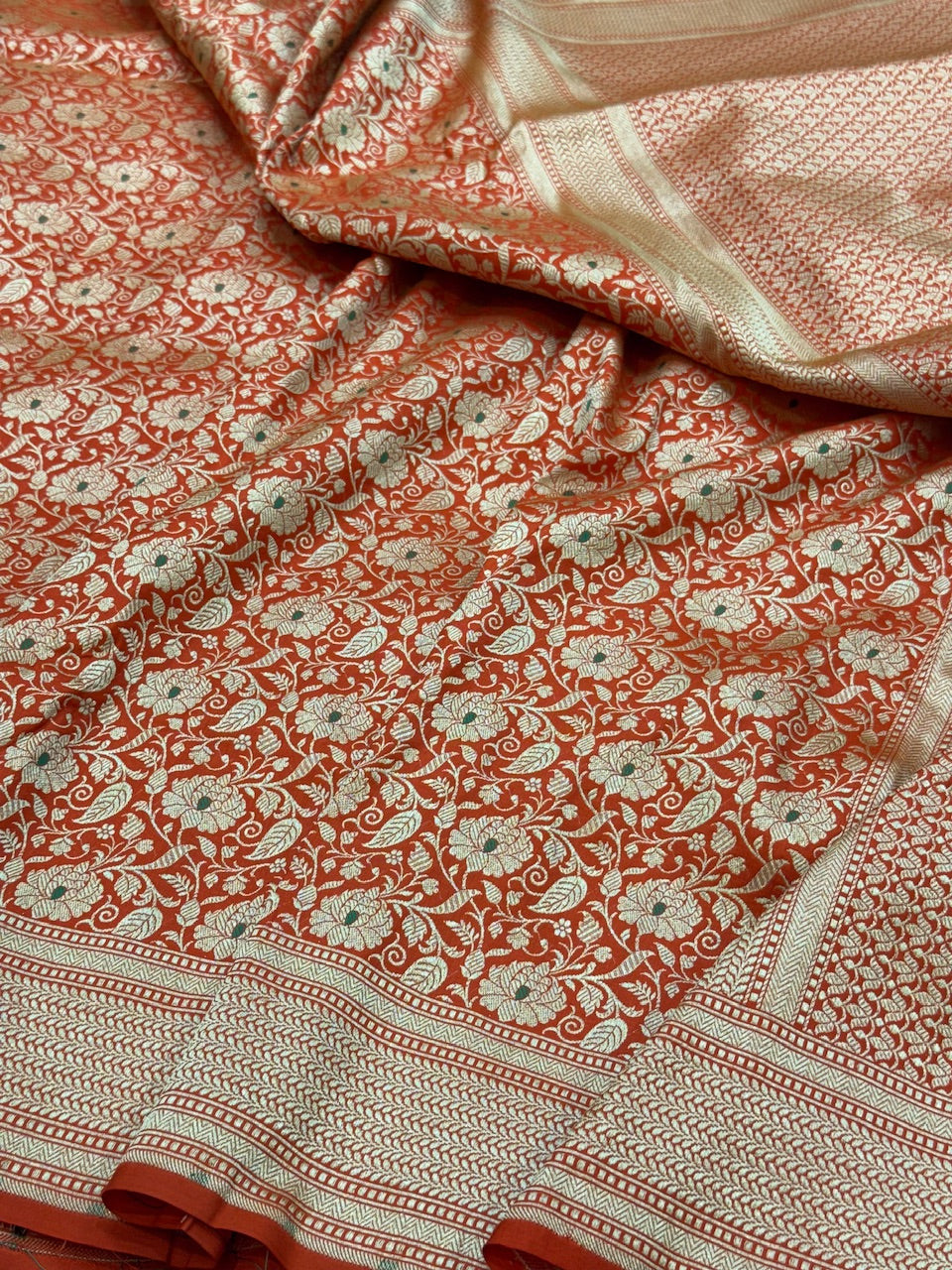 Banarasi Minakari Pure Silk Brocade Saree
