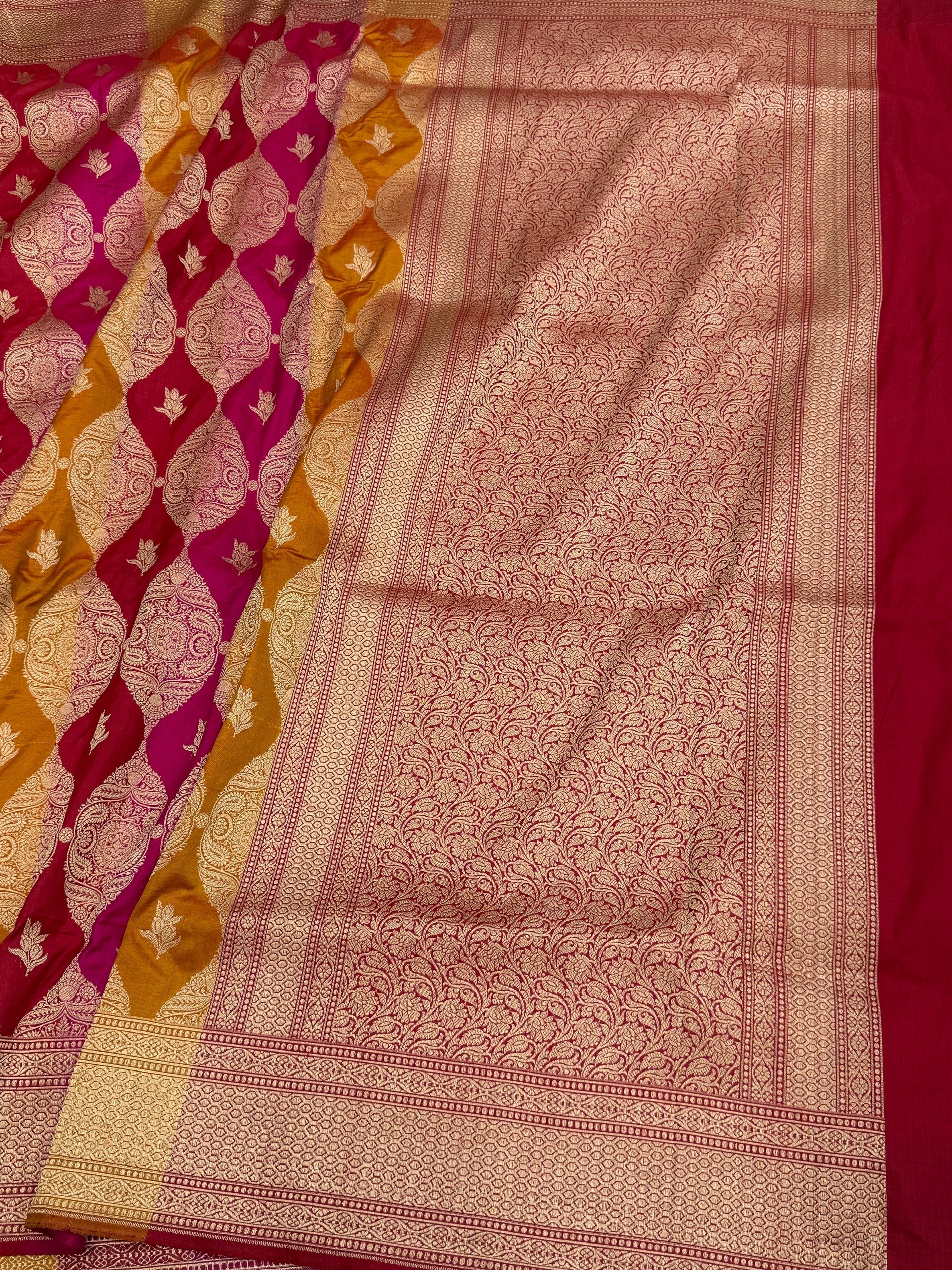 Red Rangkaat Banarasi Pure Silk Saree