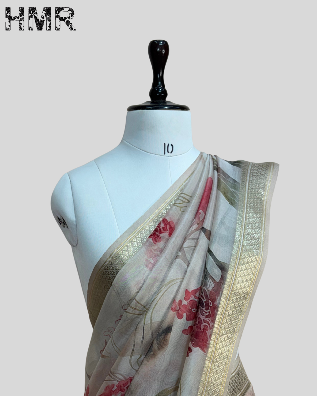 Printed Pure Organza Silk Saree