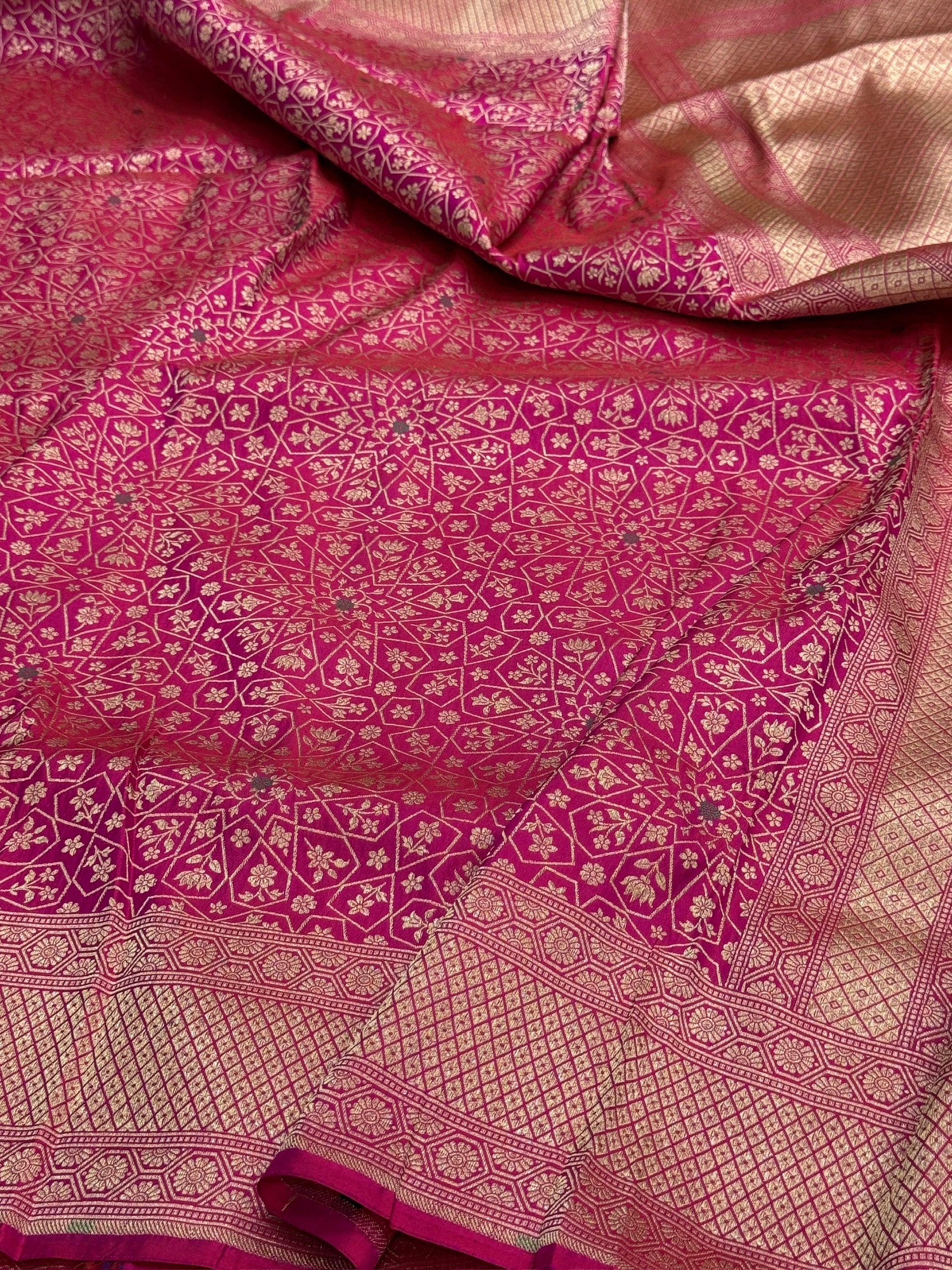 Banarasi Minakari Pure Silk Brocade Saree