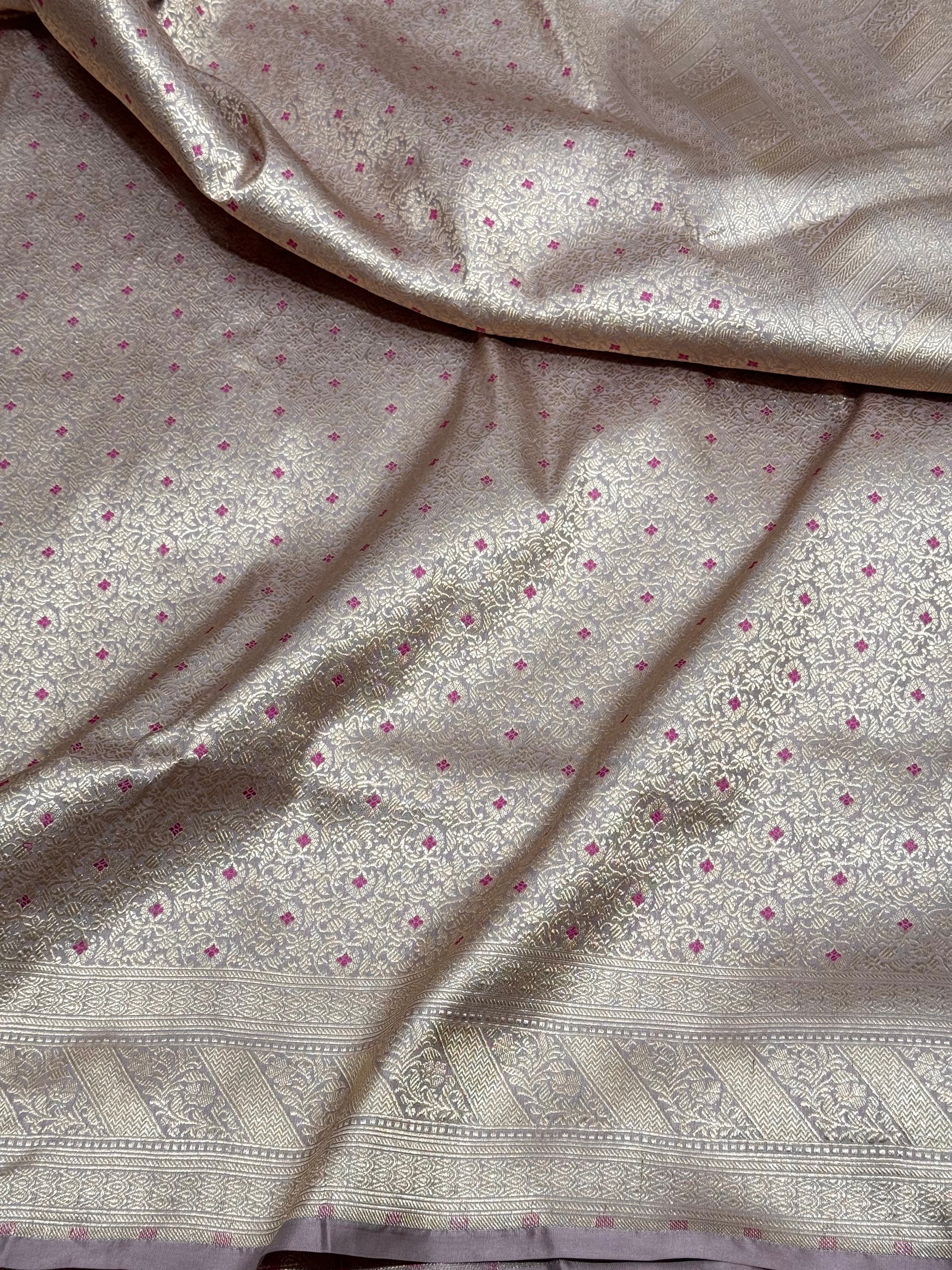 Banarasi Minakari Pure Katan Silk Brocade Saree