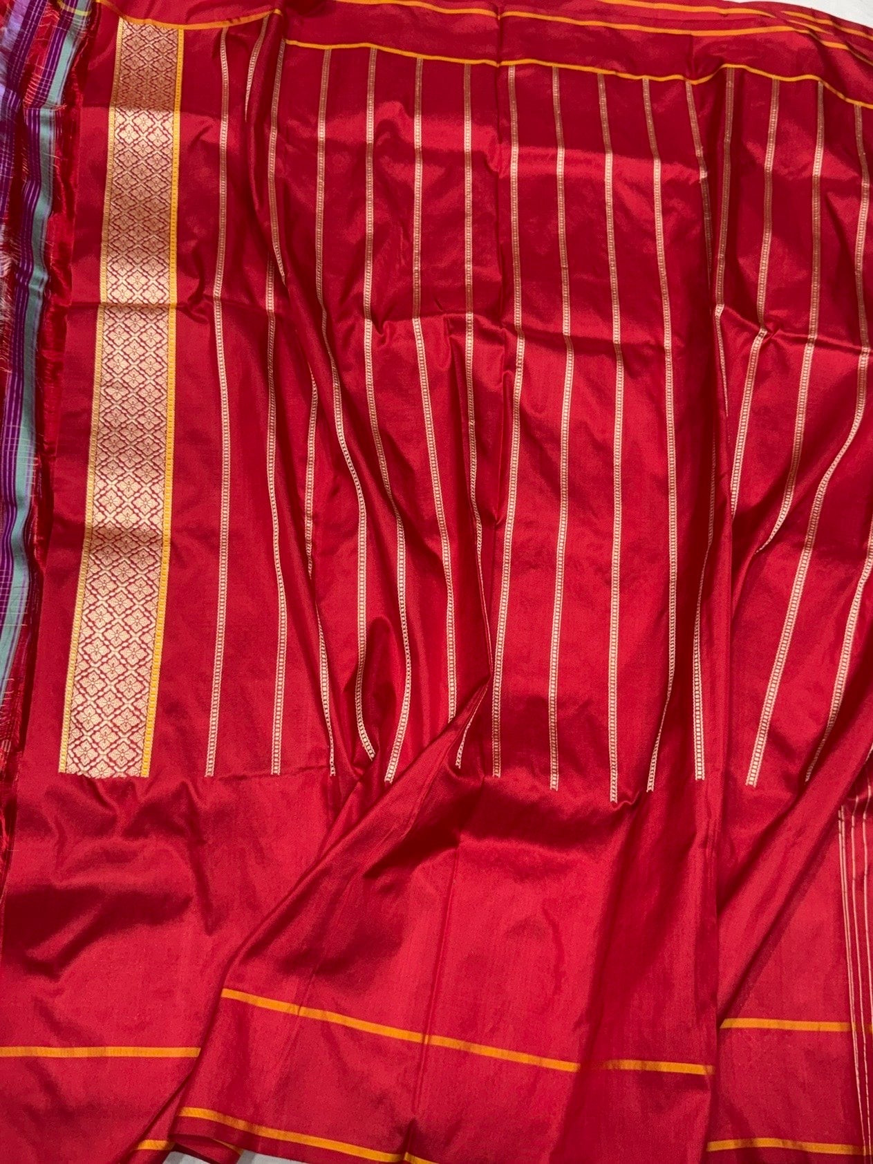 Red Handwoven Pure Banarasi Silk Saree