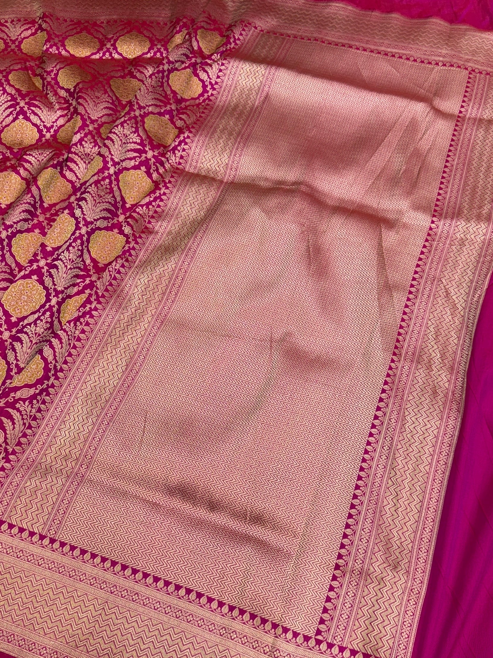 Banarasi Minakari Pure Katan Silk Brocade Saree