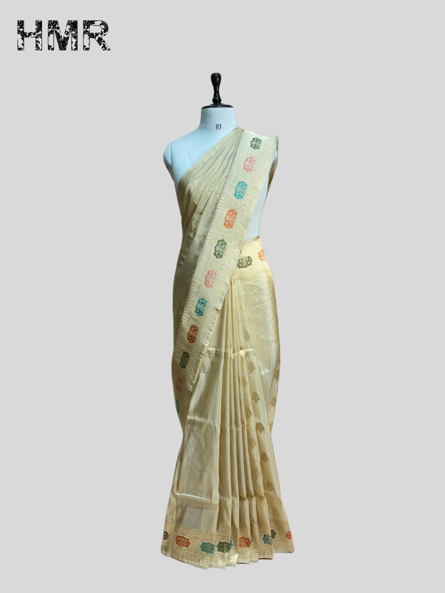 Handwoven Pure Banarasi Tissue Saree