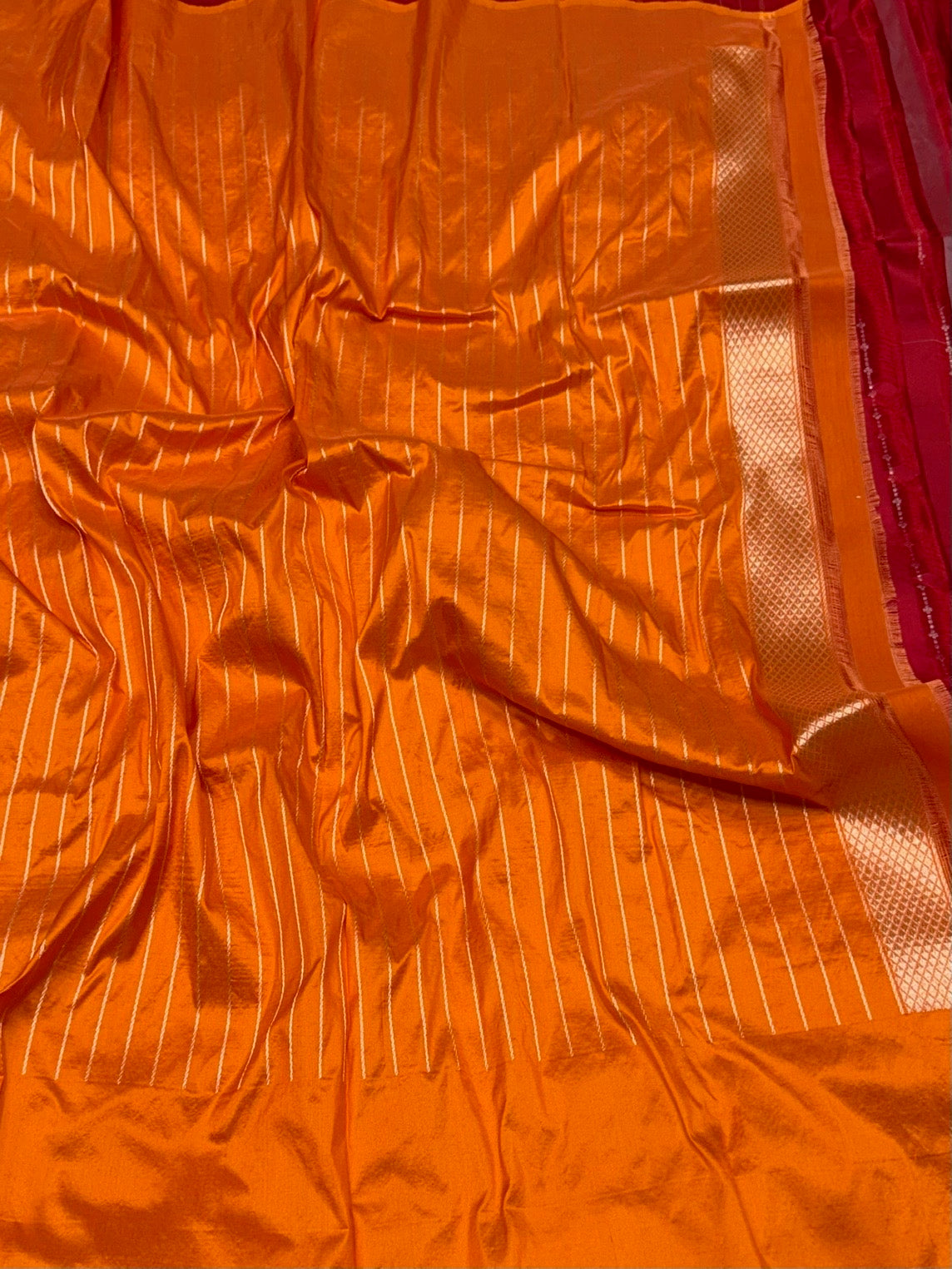 Red Handwoven Pure Banarasi Silk Saree