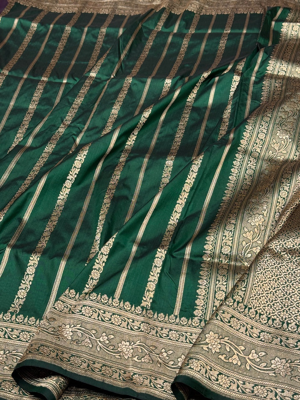 Handwoven Vintage Pure Banarasi Silk Saree