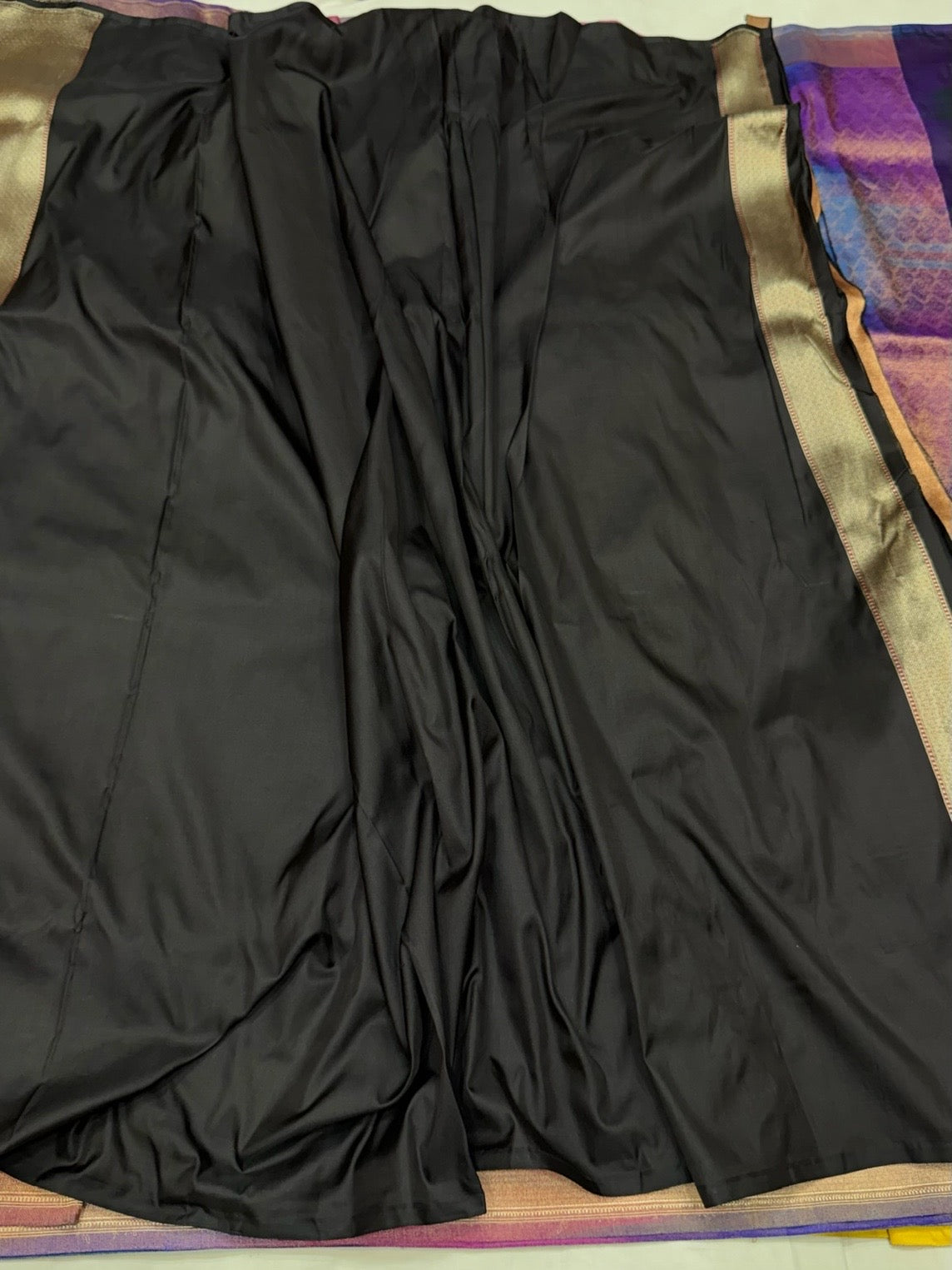 Rainbow Handwoven Pure Banarasi Satin Silk Saree