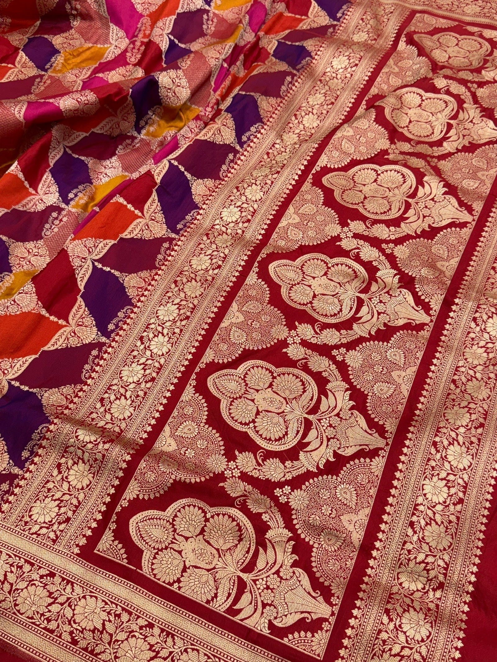 Banarasi Pure Rangkaat Silk Saree