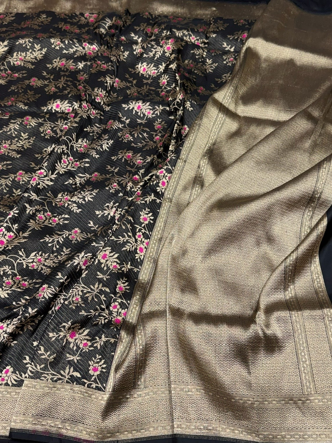 Banarasi Minakari Pure Silk Brocade Saree