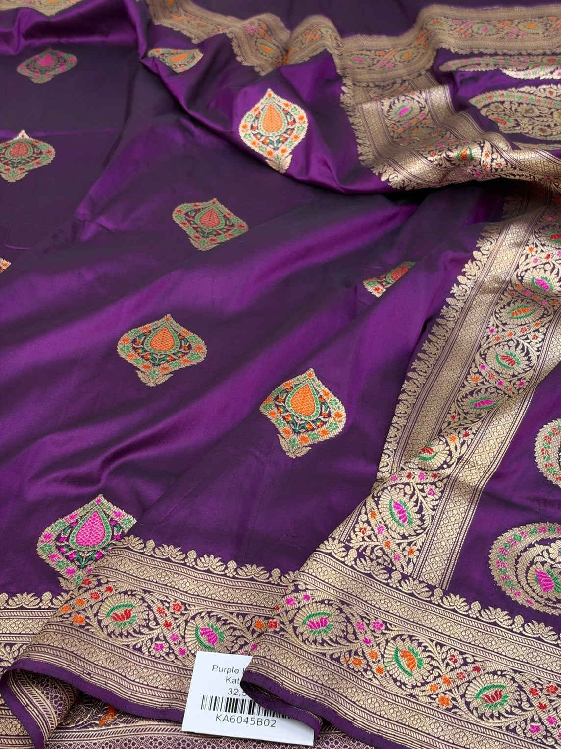Magenta Handwoven Pure Banarasi Silk Saree