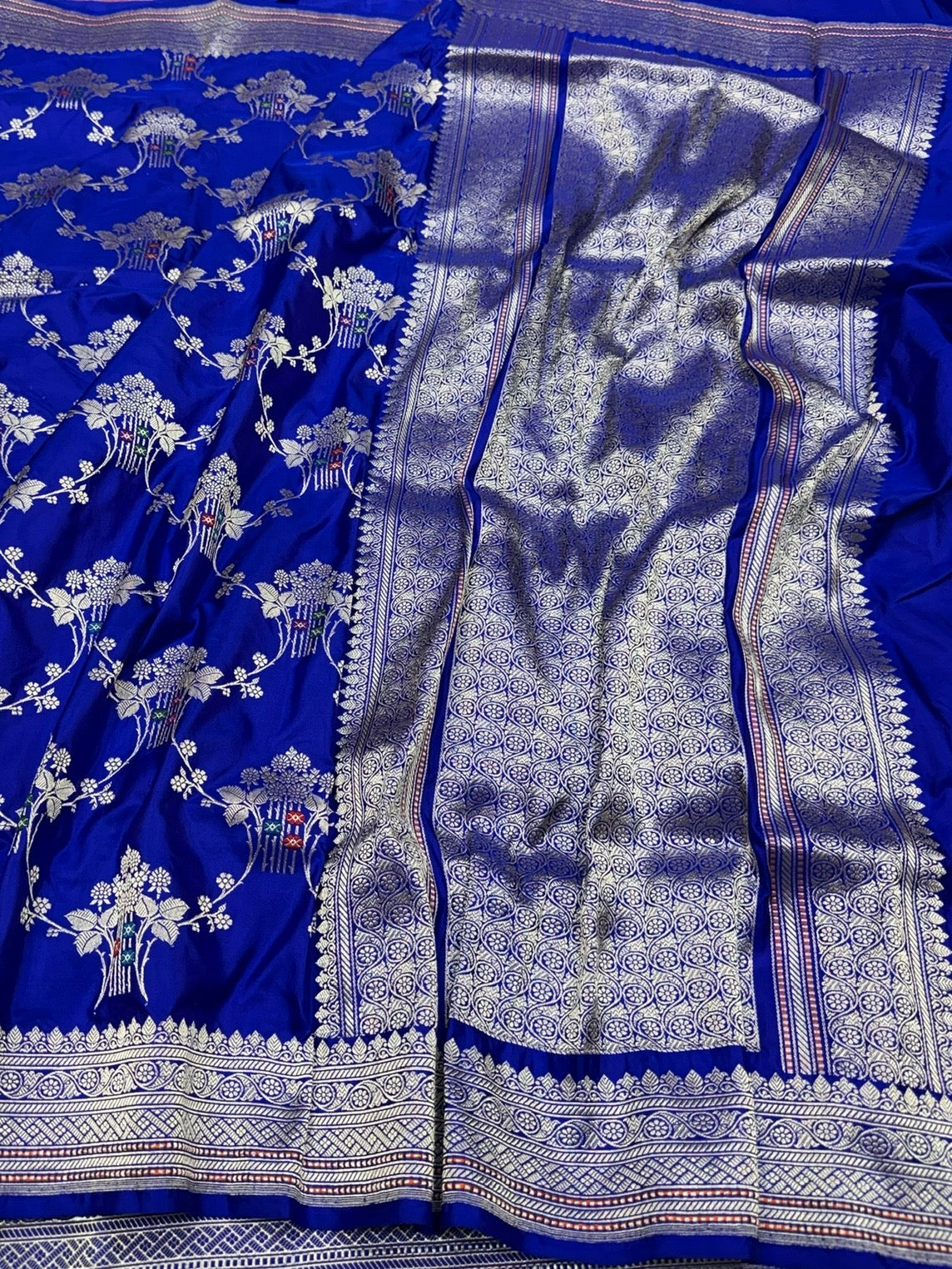 Royal Blue Handwoven Pure Banarasi Silk Saree