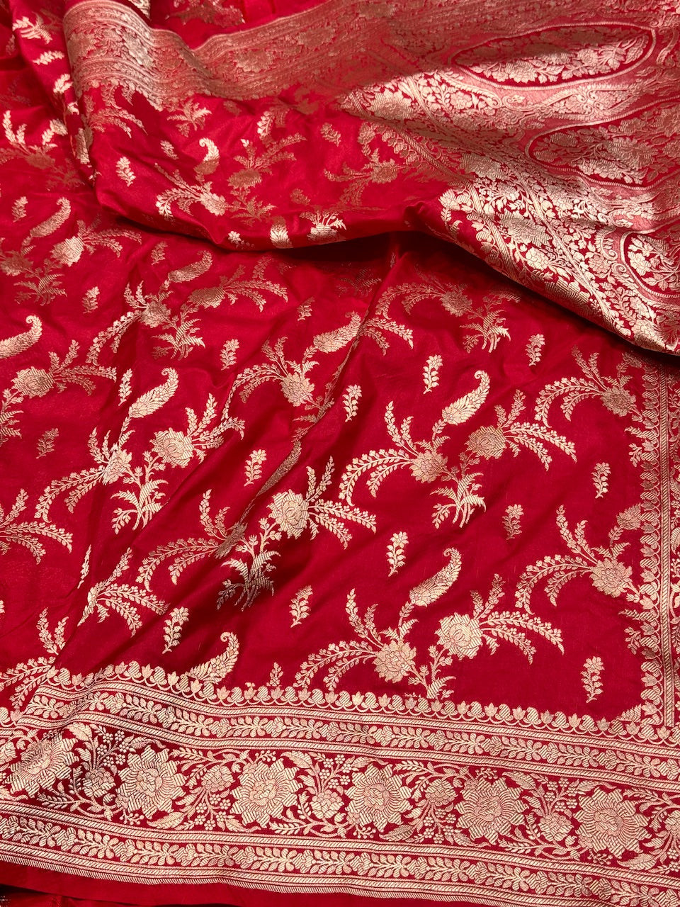 Banarasi Pure Katan Silk Saree | Pure Silk | Cutwork Technique | Banarasi Katan Silk Saree