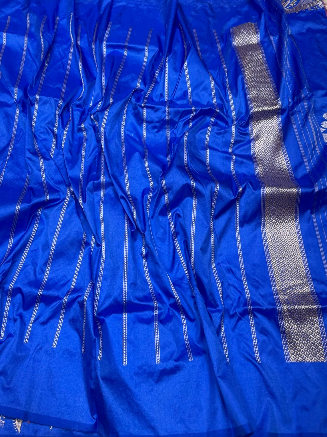 Royal Blue Handwoven Banarasi Pure Silk Saree