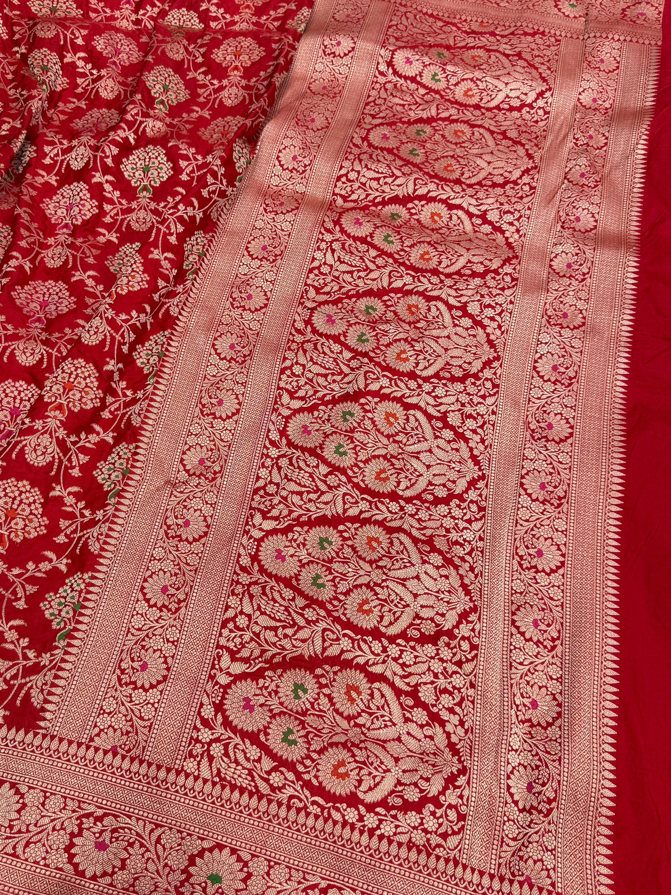 Banarasi Minakari Pure Katan Silk Saree