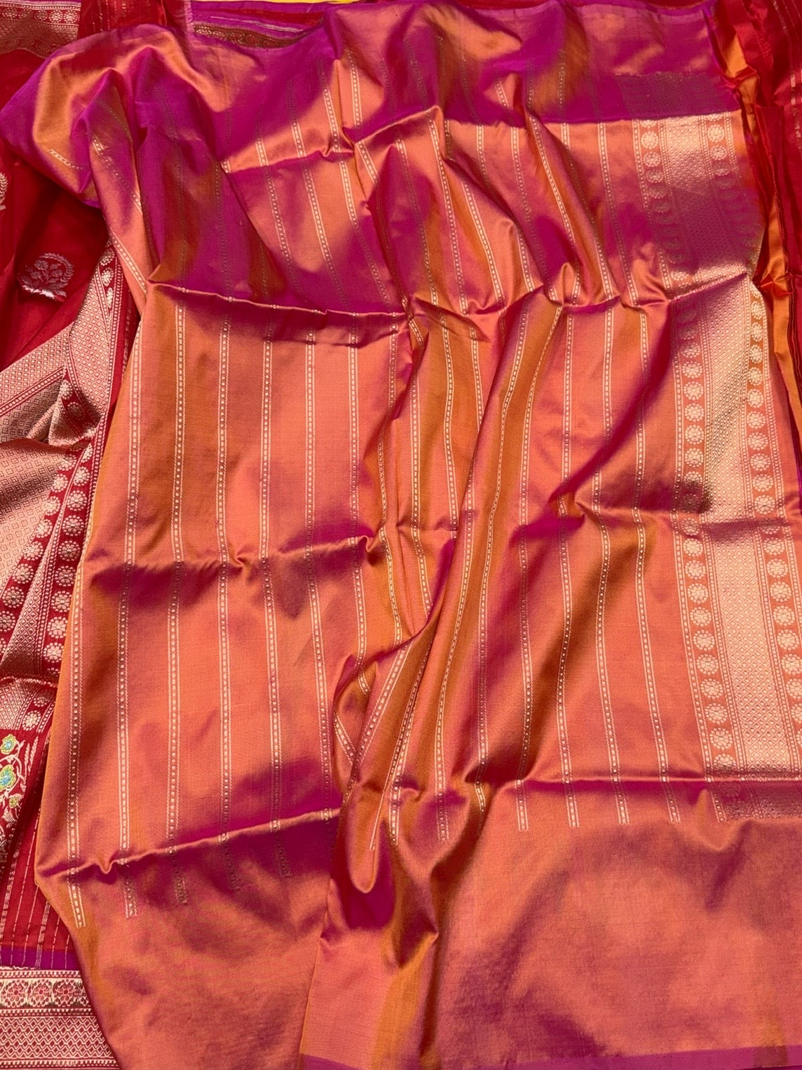 Red Handwoven Pure Banarasi Silk Saree