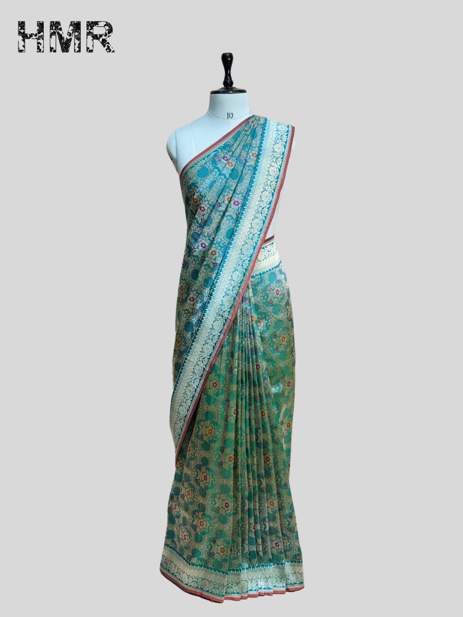 Handwoven Pure Silk Brocade Saree