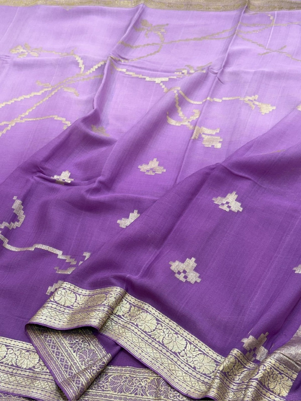 Pure Chiffon Georgette Saree