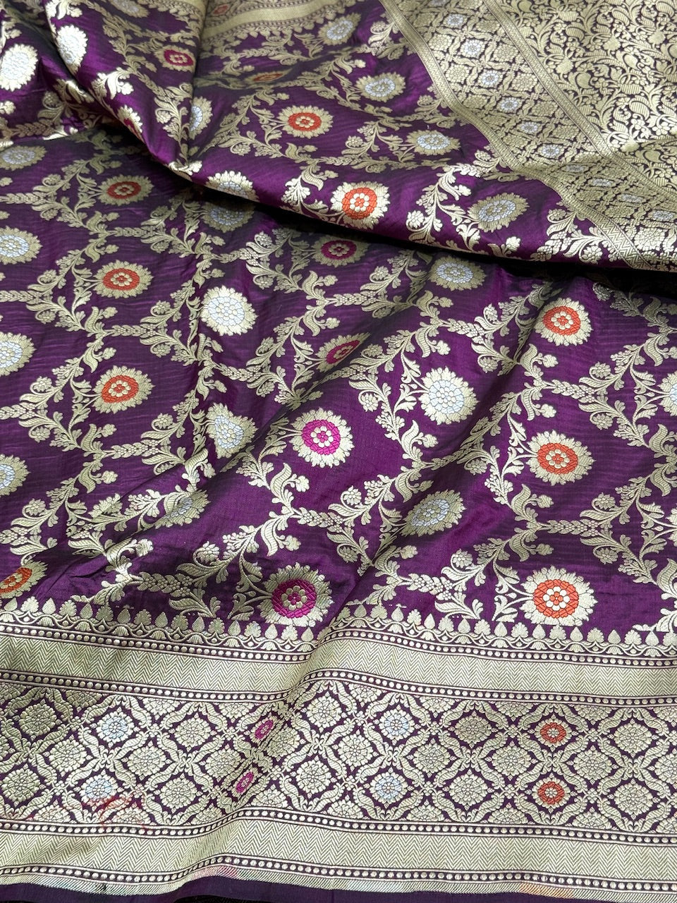Banarasi Minakari Pure Katan Silk Saree