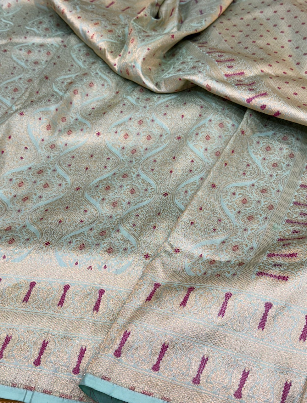 Banarasi Minakari Pure Silk Brocade Saree