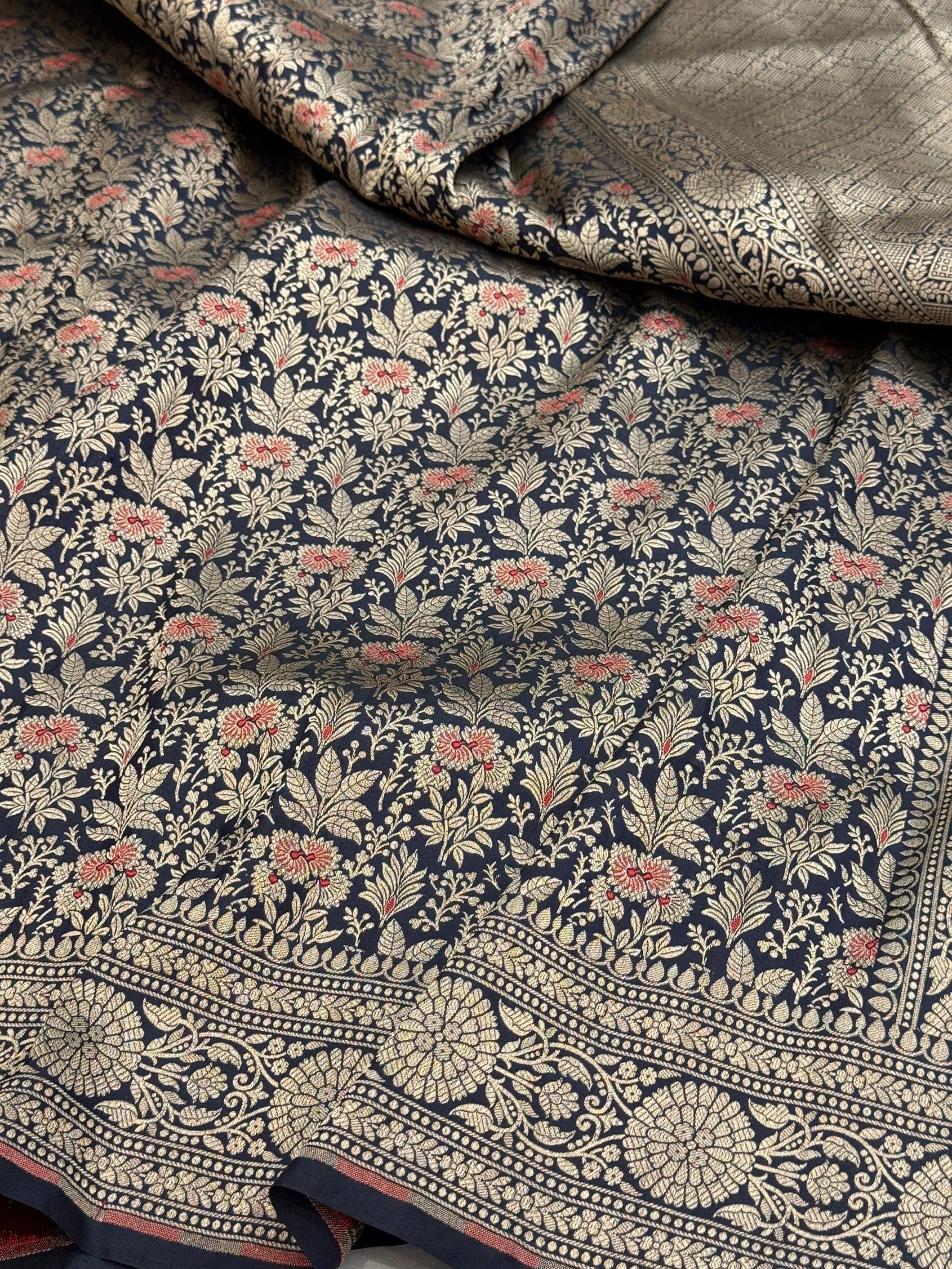 Banarasi Minakari Pure Katan Silk Brocade Saree