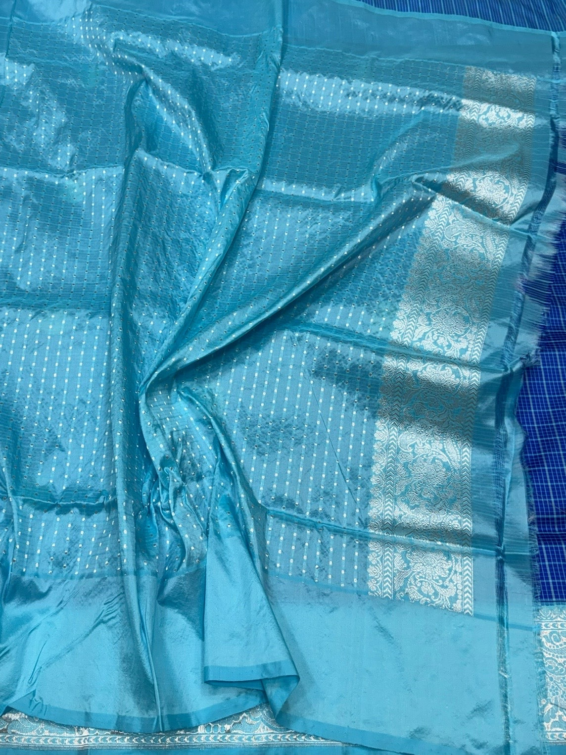 Royal Blue Handwoven Pure Banarasi Silk Saree