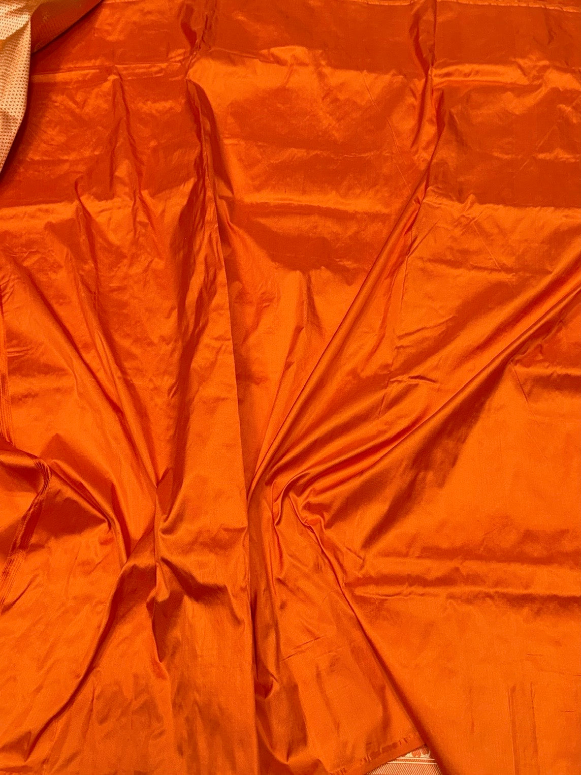 Orange Handwoven Chand Tara Koniya Pure Banarasi Silk Saree – Kadwa Weave | Bridal Katan Silk | 100% Pure Mulberry Silk