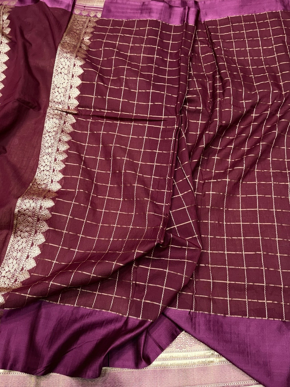 Gold Handwoven Pure Banarasi Tissue Silk Saree