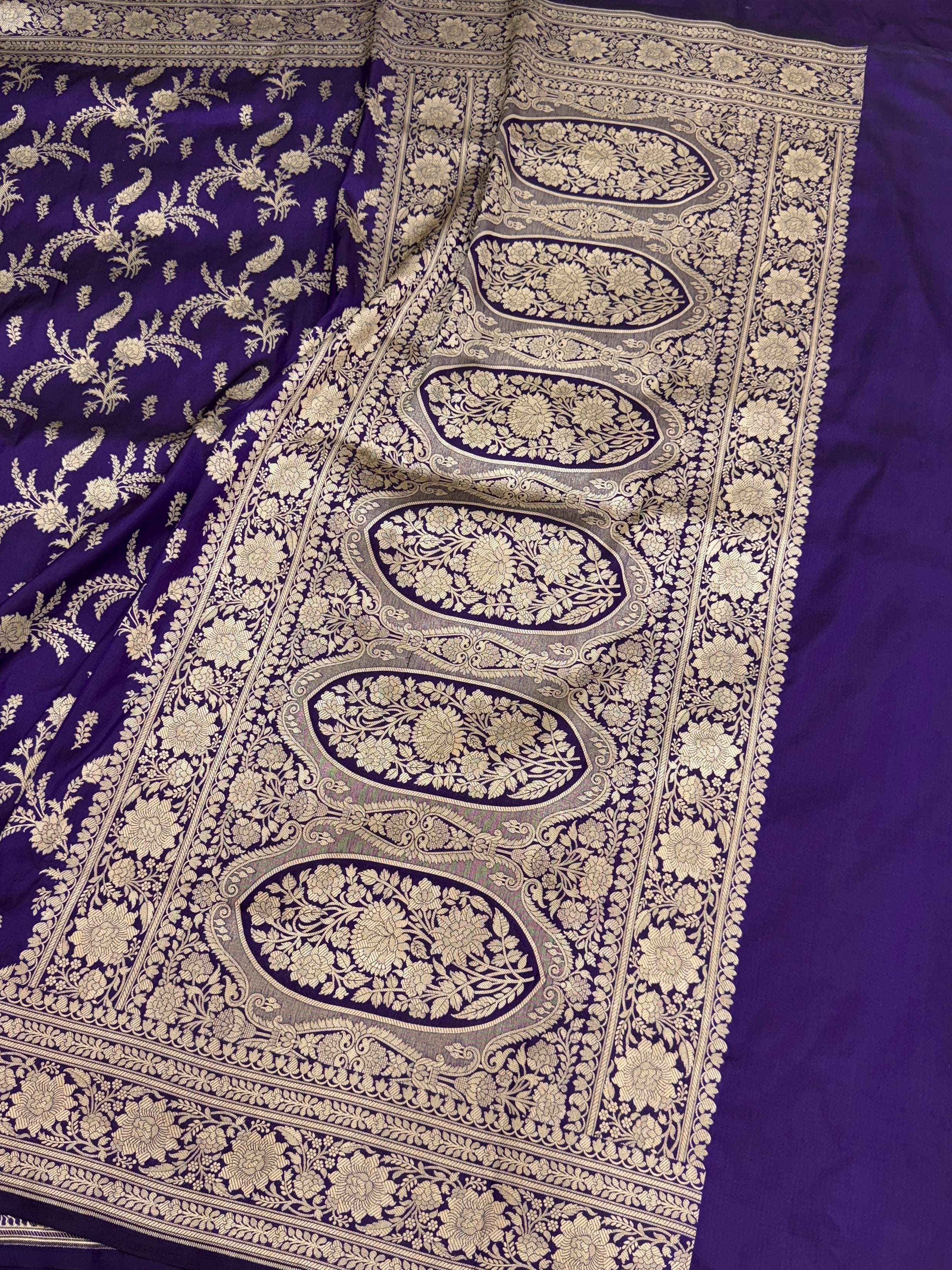 Banarasi Pure Katan Silk Saree | Pure Silk | Cutwork Technique | Banarasi Katan Silk Saree