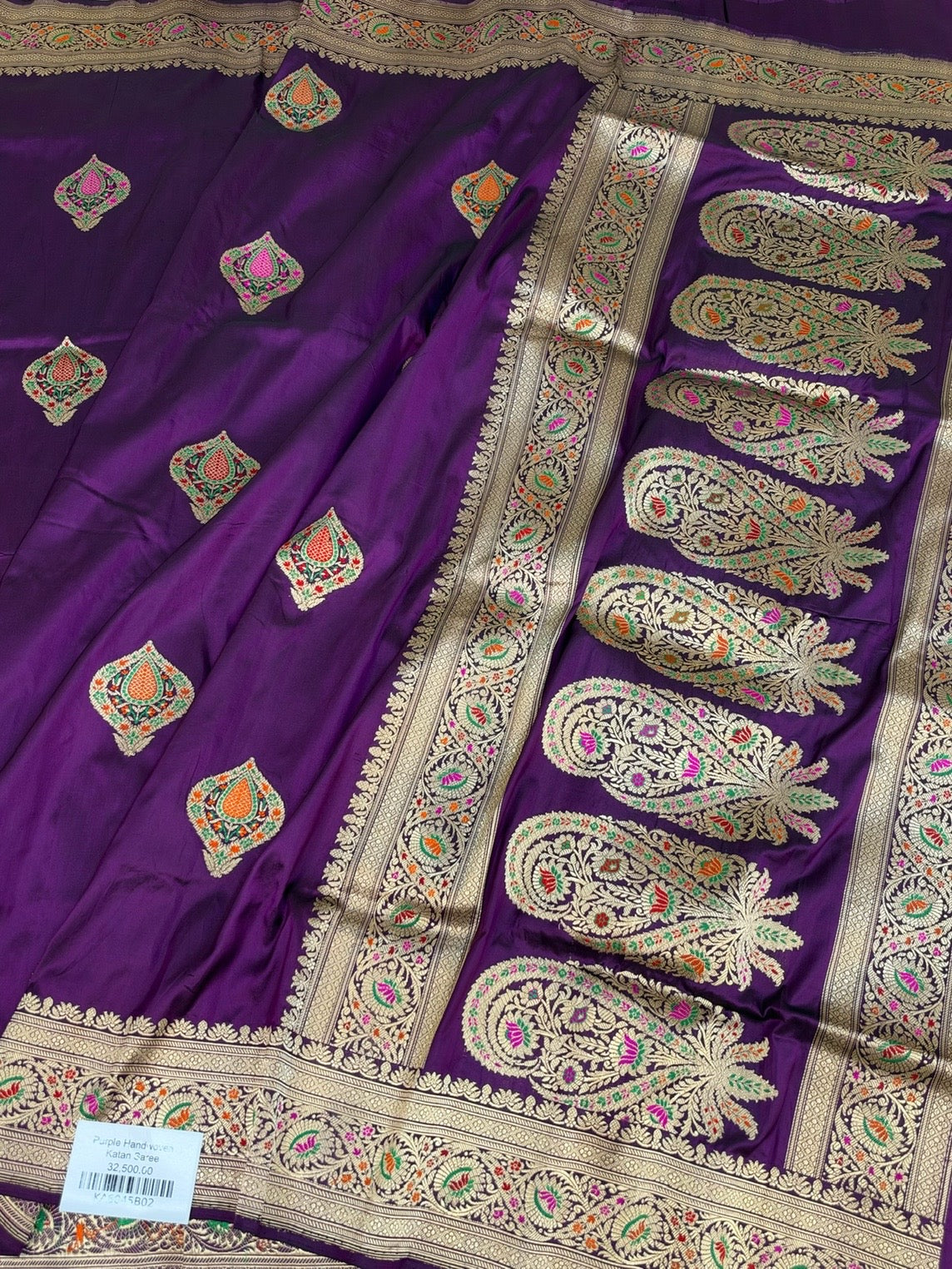 Magenta Handwoven Pure Banarasi Silk Saree