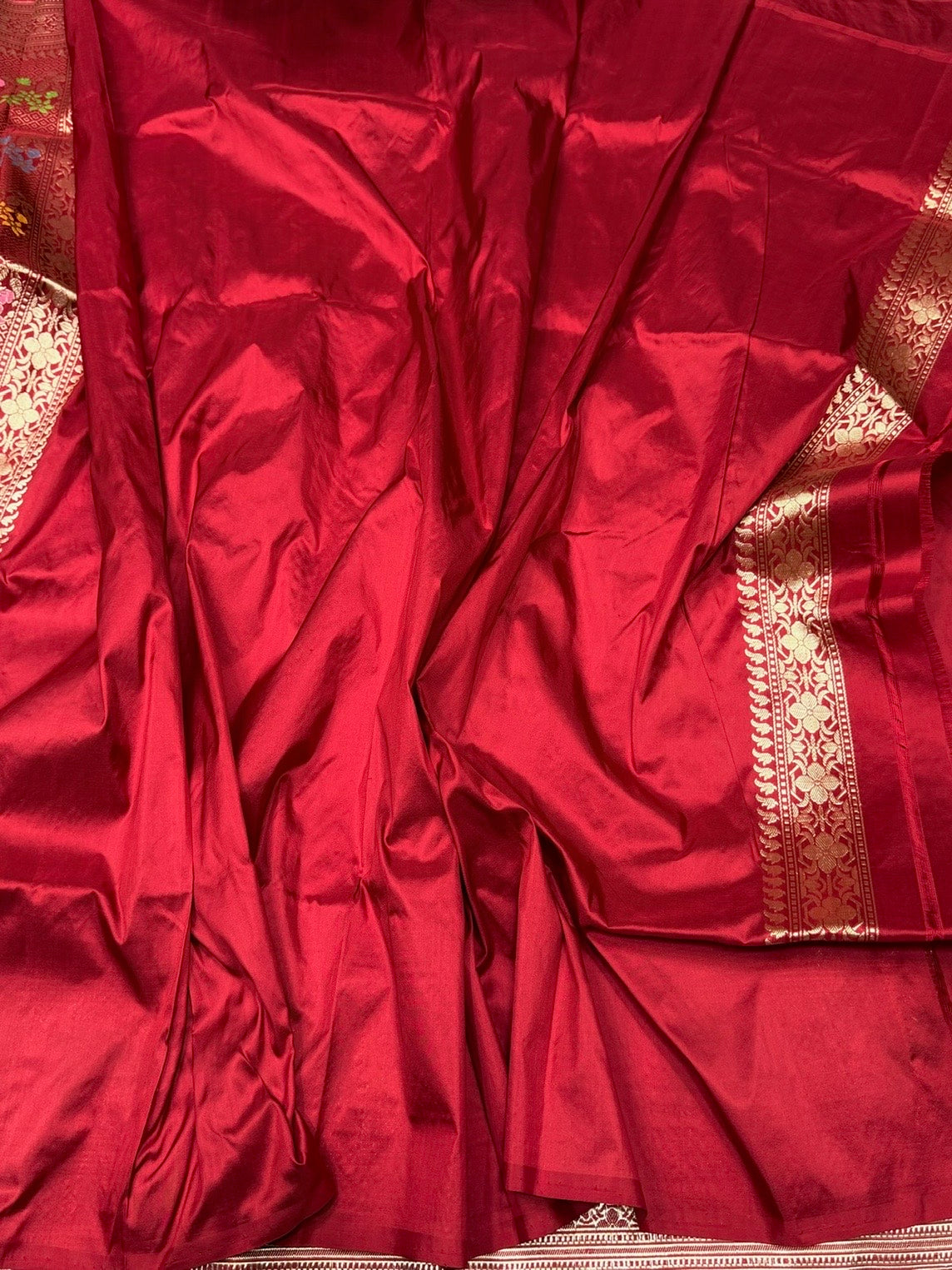 Red Handwoven Banarasi Pure Silk Saree