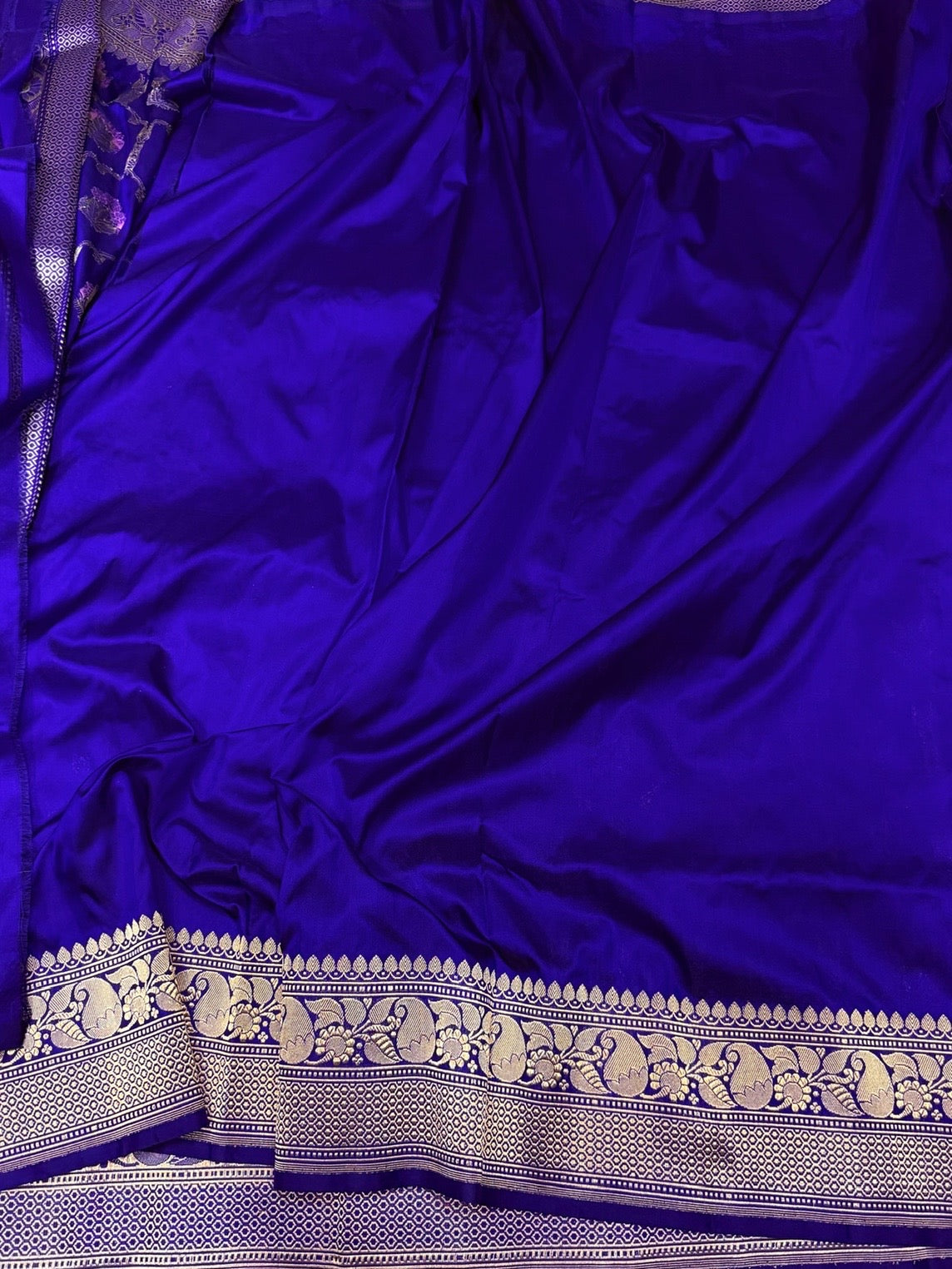 Royal Blue Handwoven Pure Banarasi Silk Saree