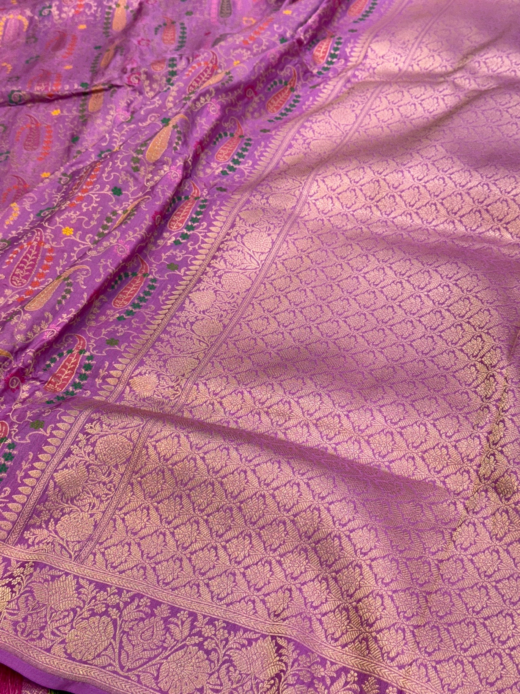 Banarasi Tilfi Minakari Pure Katan Silk Saree