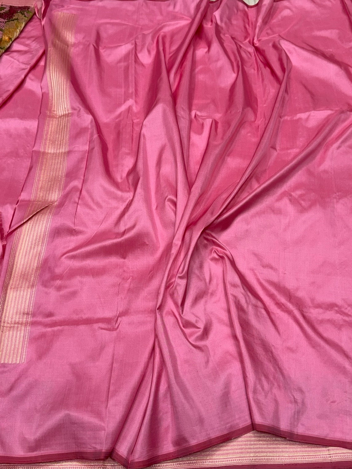 Gajiri Pink Handwoven Pure Banarasi Silk Saree