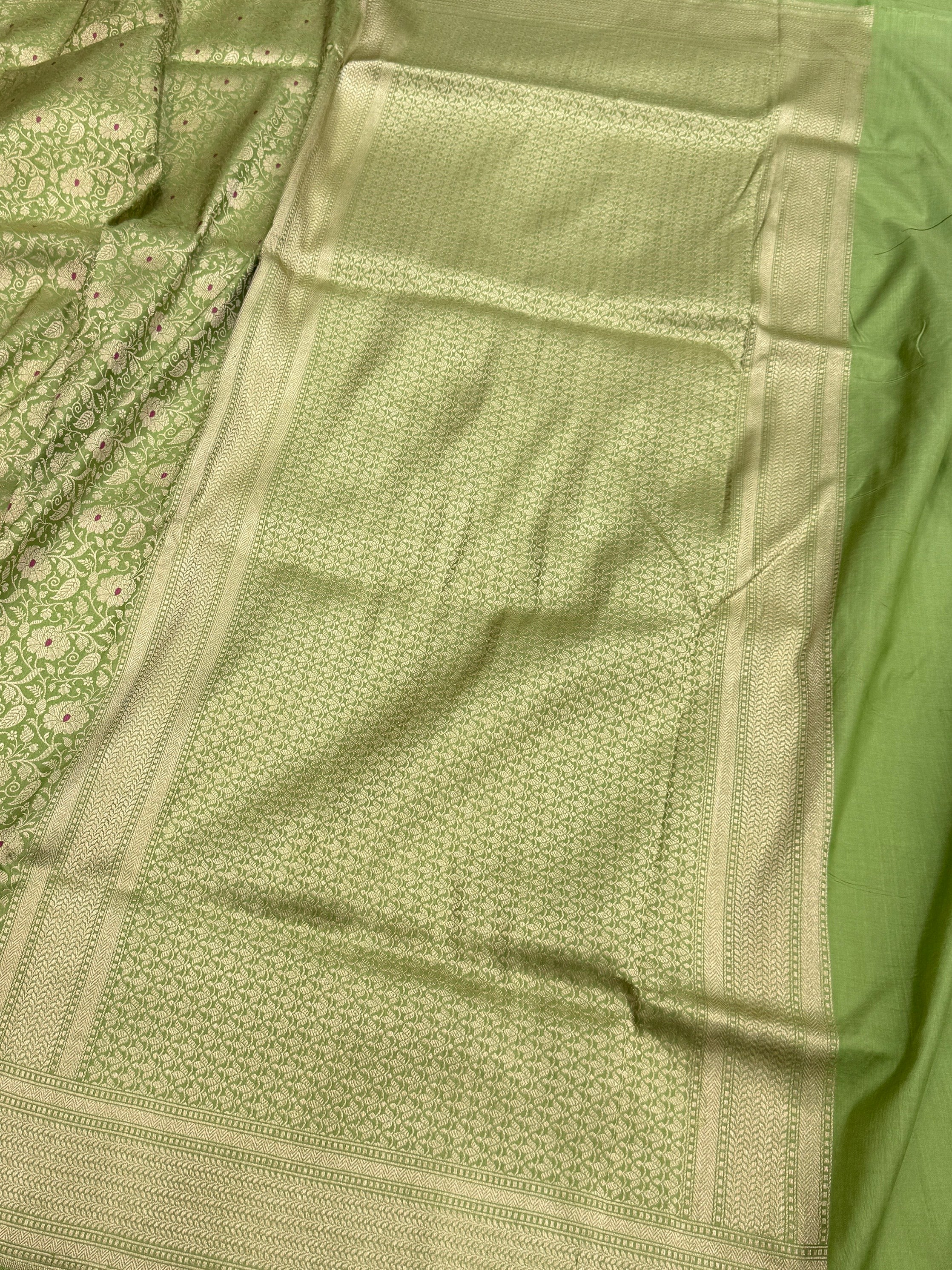 Banarasi Minakari Pure Katan Silk Brocade Saree – Rich Traditional Brocade Weave