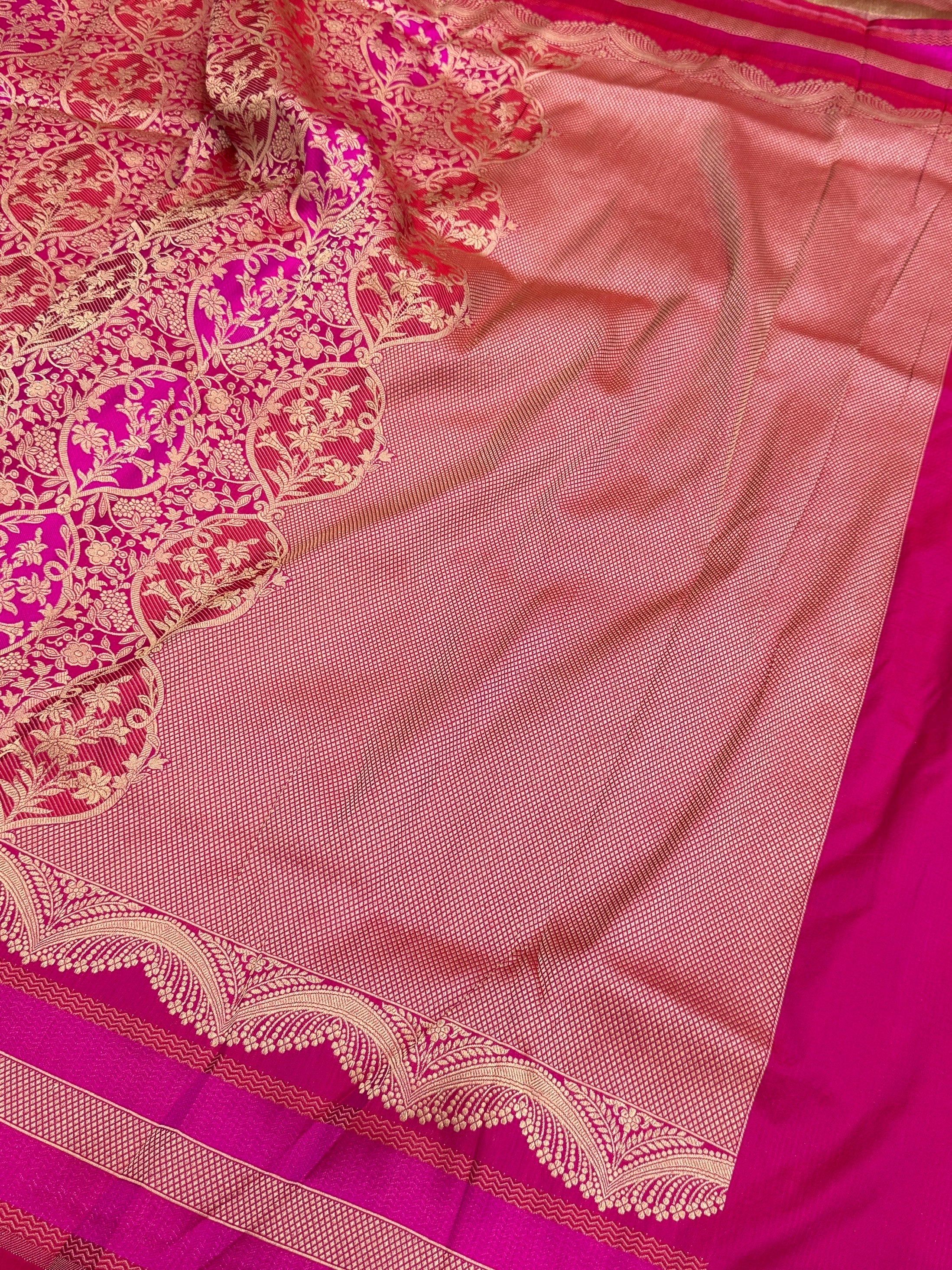 Banarasi Minakari Pure Silk Brocade Saree