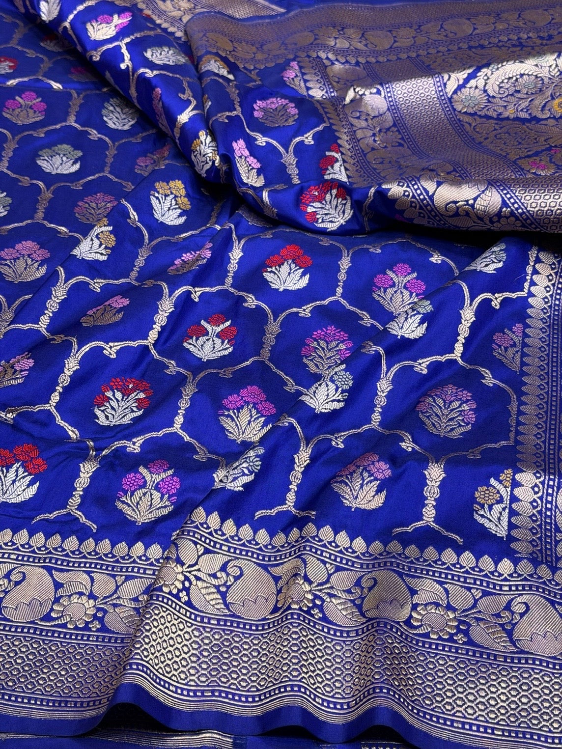 Royal Blue Handwoven Pure Banarasi Silk Saree