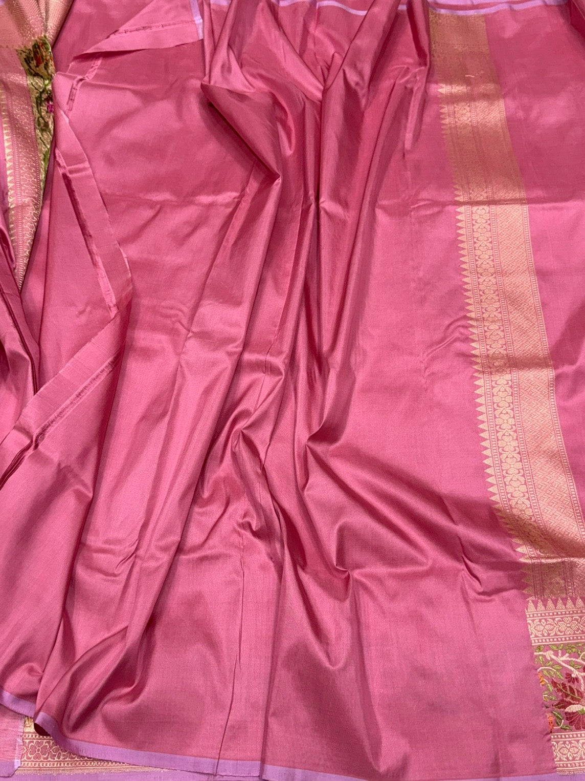 Gajiri Pink Handwoven Pure Banarasi Silk Saree