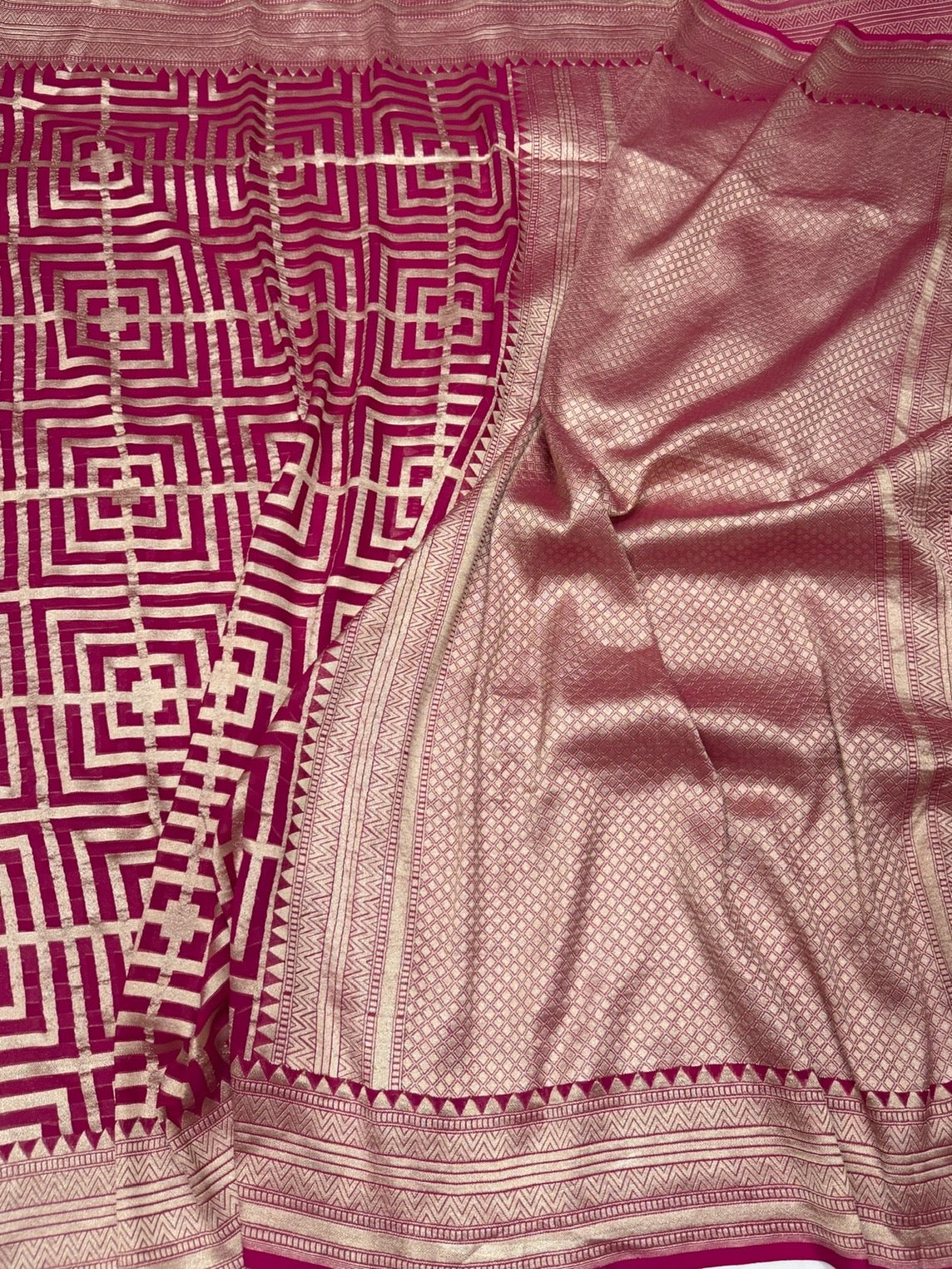 Banarasi Pure Chiffon Georgette Saree