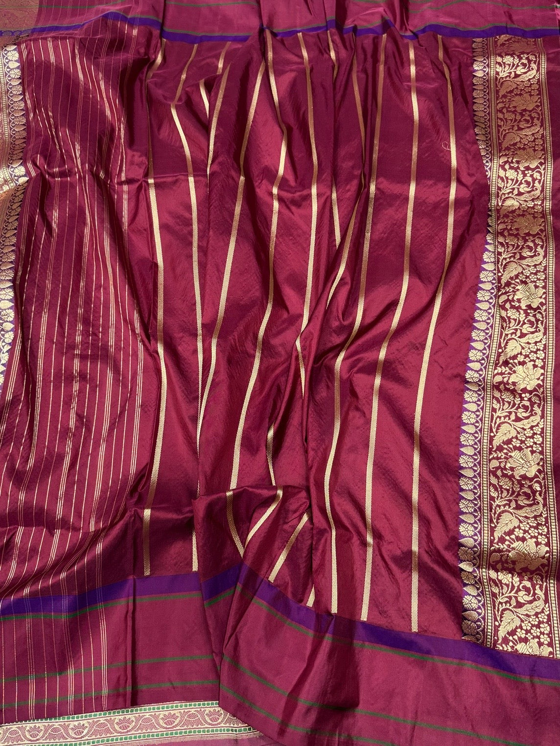 Ivory Handwoven Pure Banarasi Organza Silk Saree