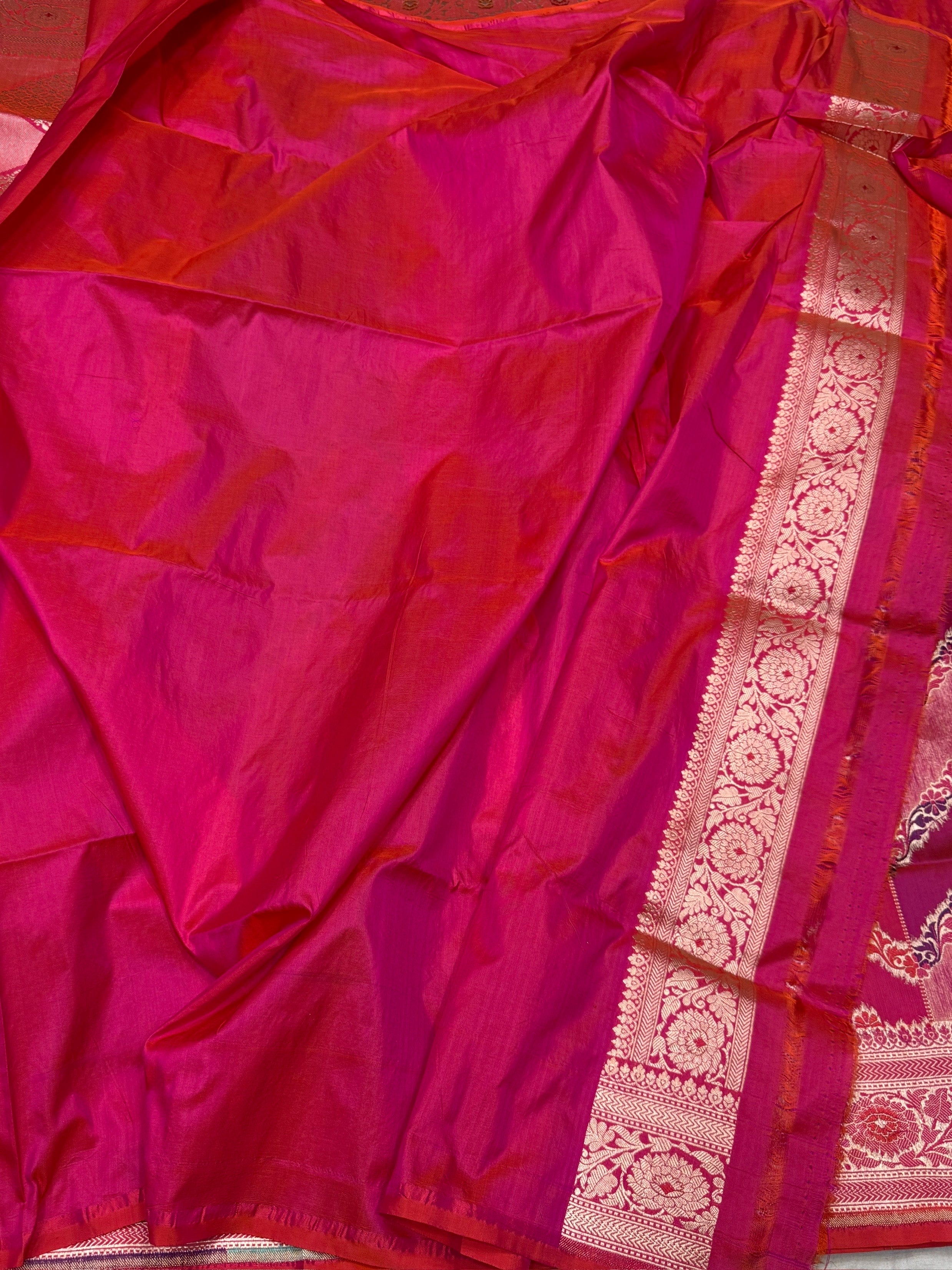 Multicolour Banarasi Pure Silk Saree