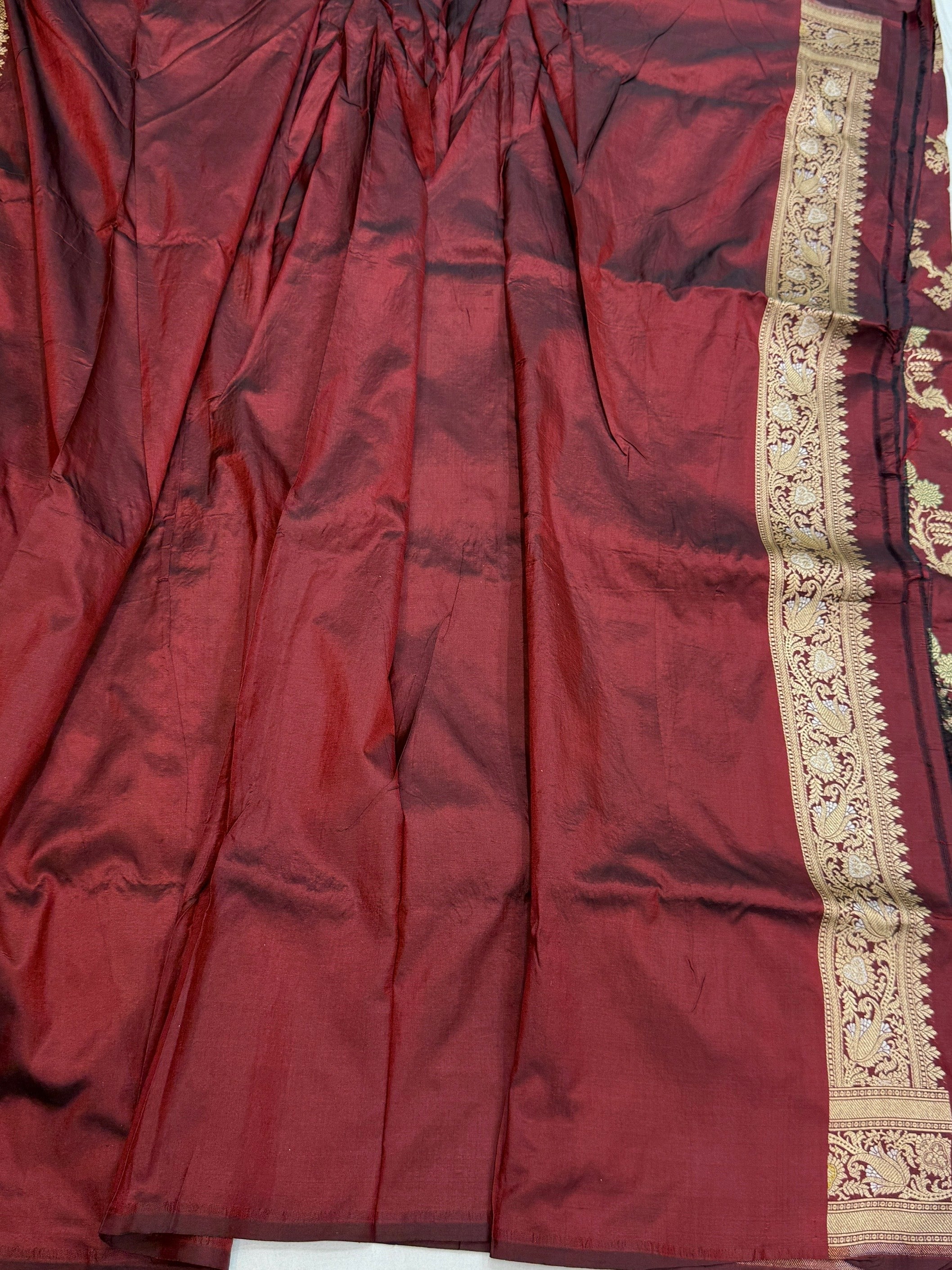 Banarasi Tilfi Minakari Pure Katan Silk Saree
