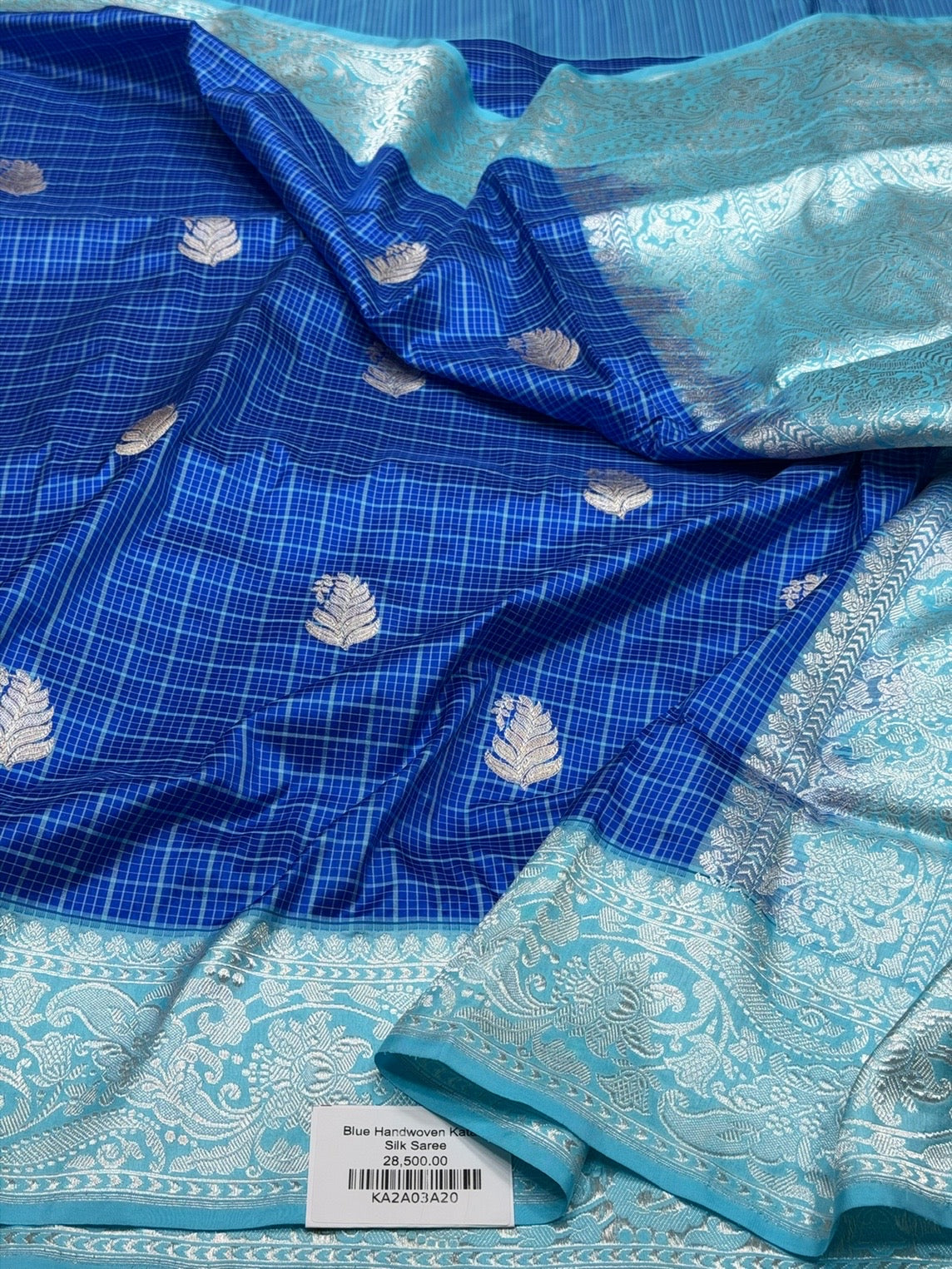 Royal Blue Handwoven Pure Banarasi Silk Saree