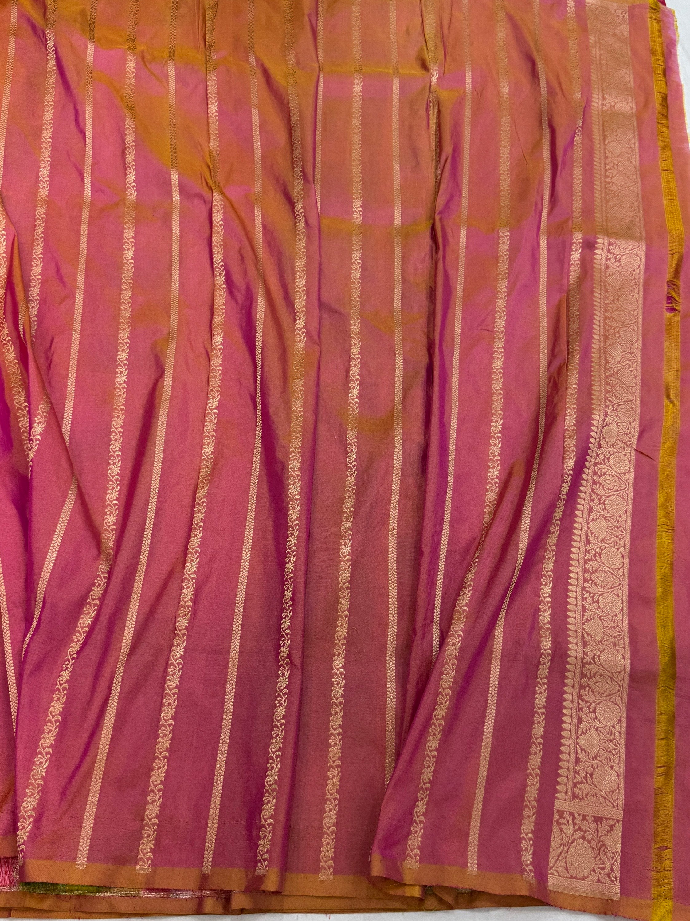 Multicolour Banarasi Pure Silk Saree – Cutwork Weave in 100% Pure Katan Silk