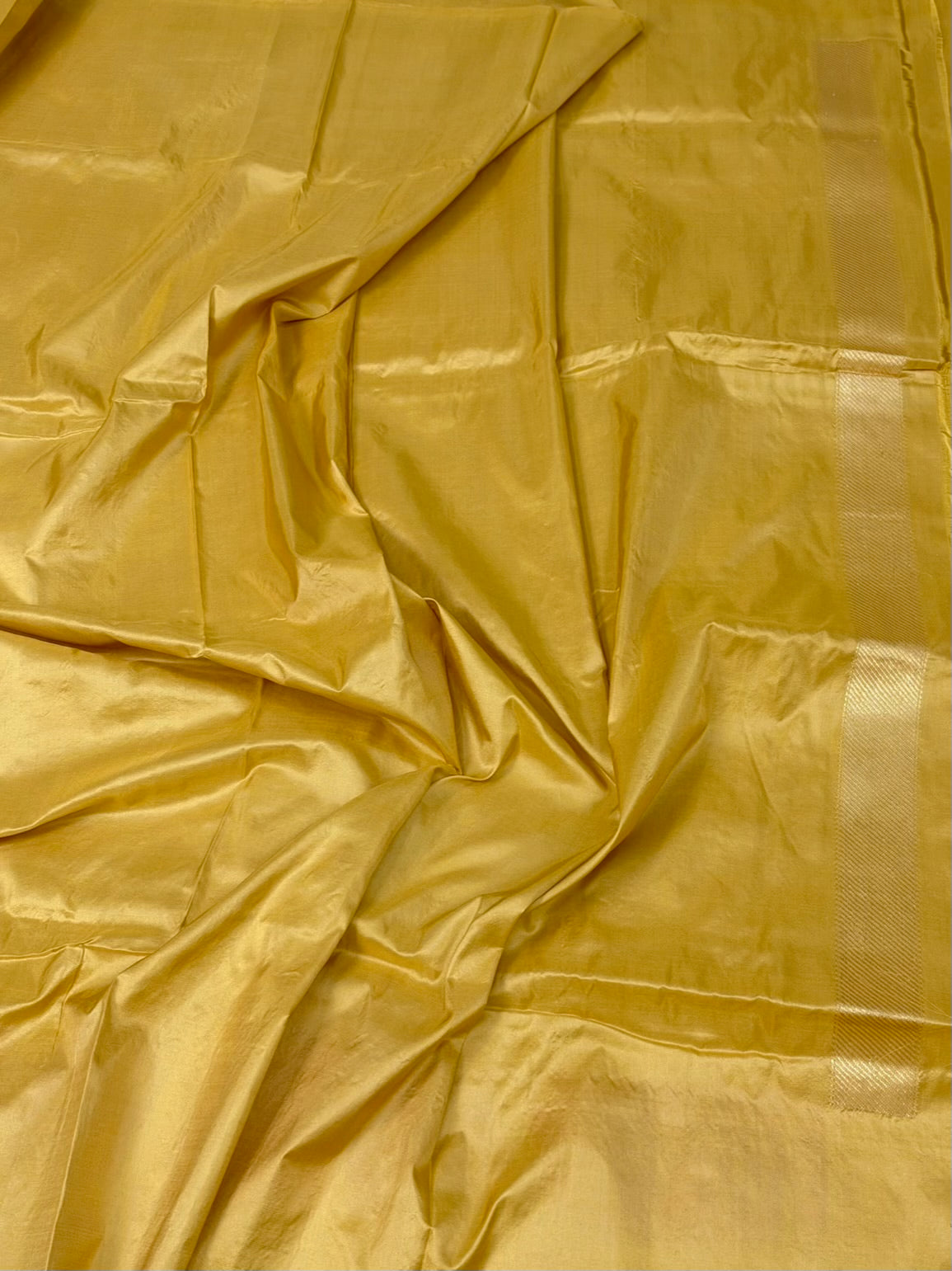 Yellow Handwoven Pure Banarasi Katan Silk Saree